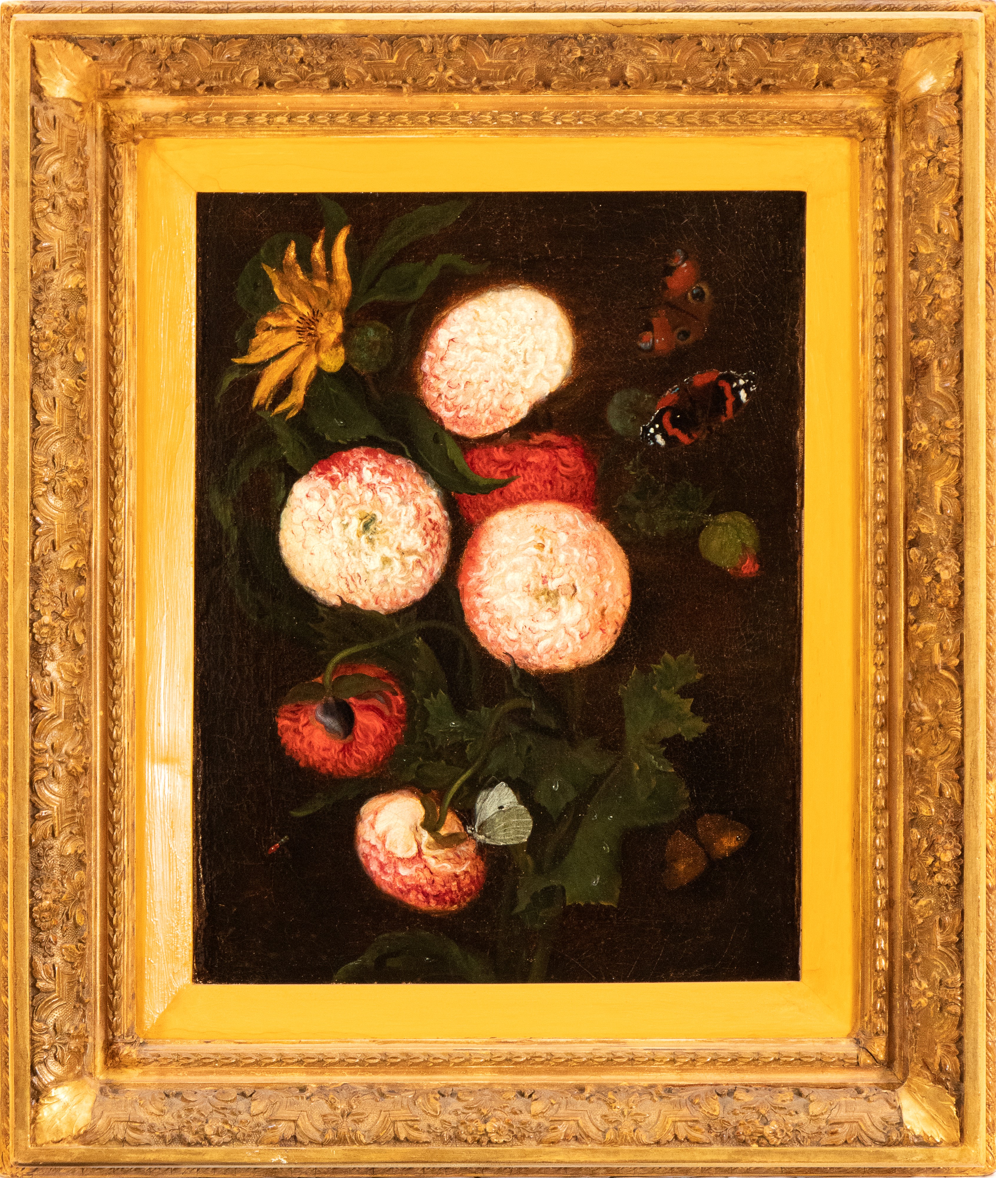Anonimo della Seconda Metà del XVIII Secolo - Vaso con fiori, olio su tela, XVIII secolo