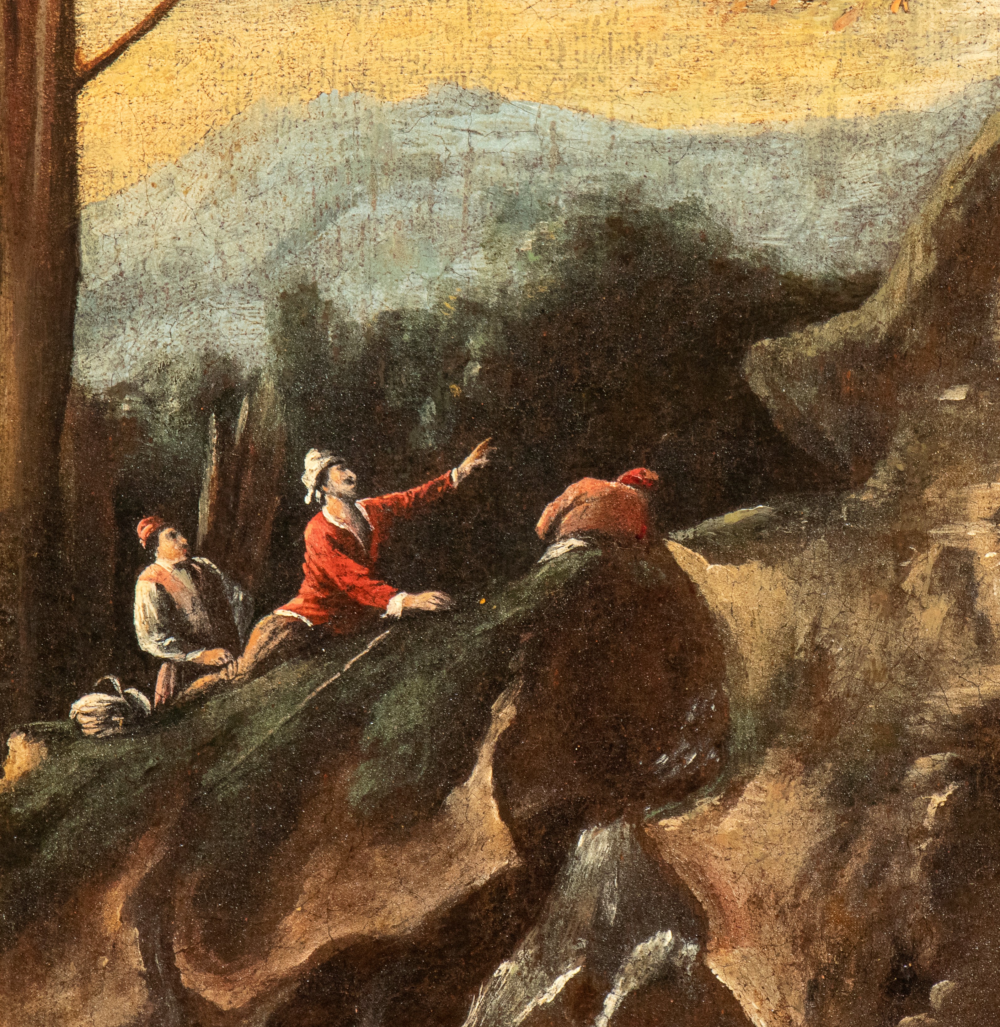 Anonimo della Seconda Metà del XVIII Secolo - Autore sconosciuto, Paesaggio con alberi spezzati, ...