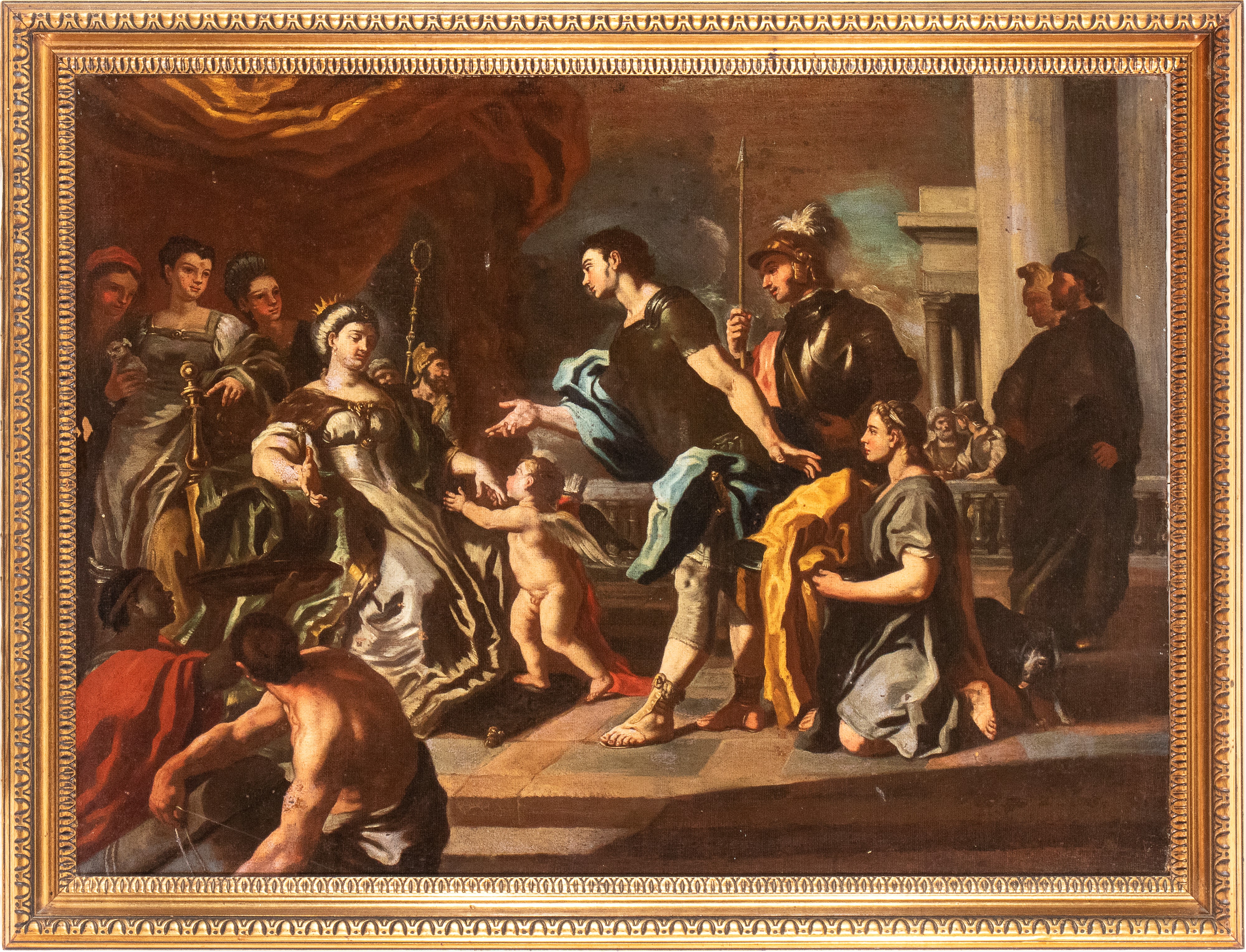 Francesco Solimena - Incontro tra Enea e Didone, olio su tela
