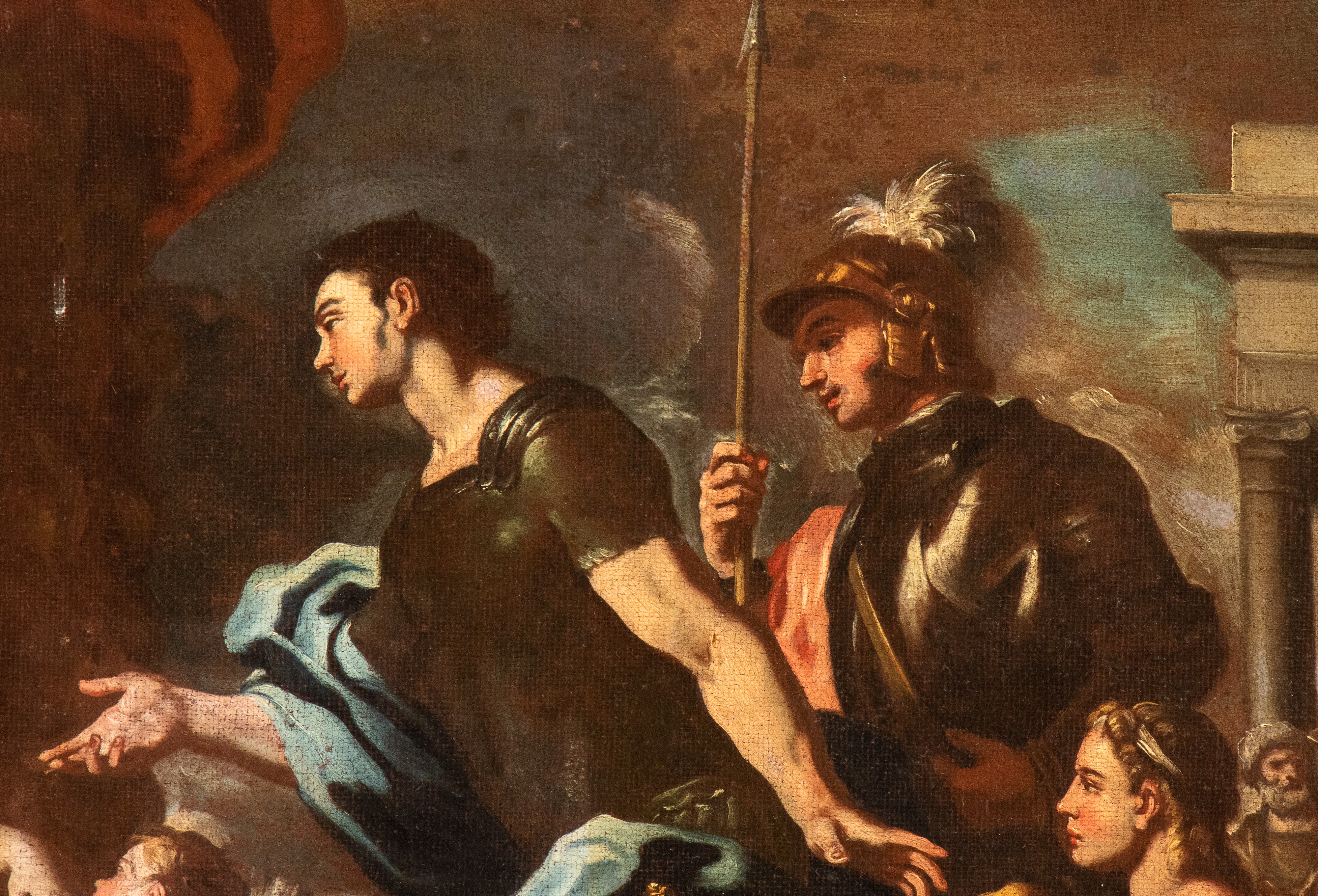 Francesco Solimena - Incontro tra Enea e Didone, olio su tela