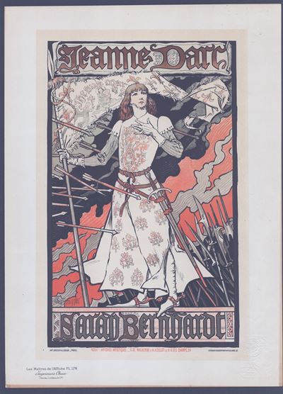 Jeanne D'Arc da 'Les Maîtres de l'Affiche', Litografia a più colori