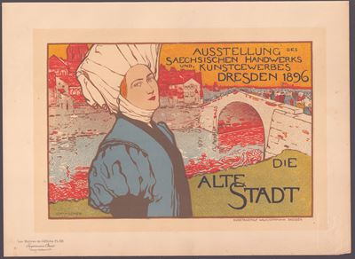 Eugène Grasset et al., Les Maitres de L'Affiche, Lotto di sette litografie a più colori
