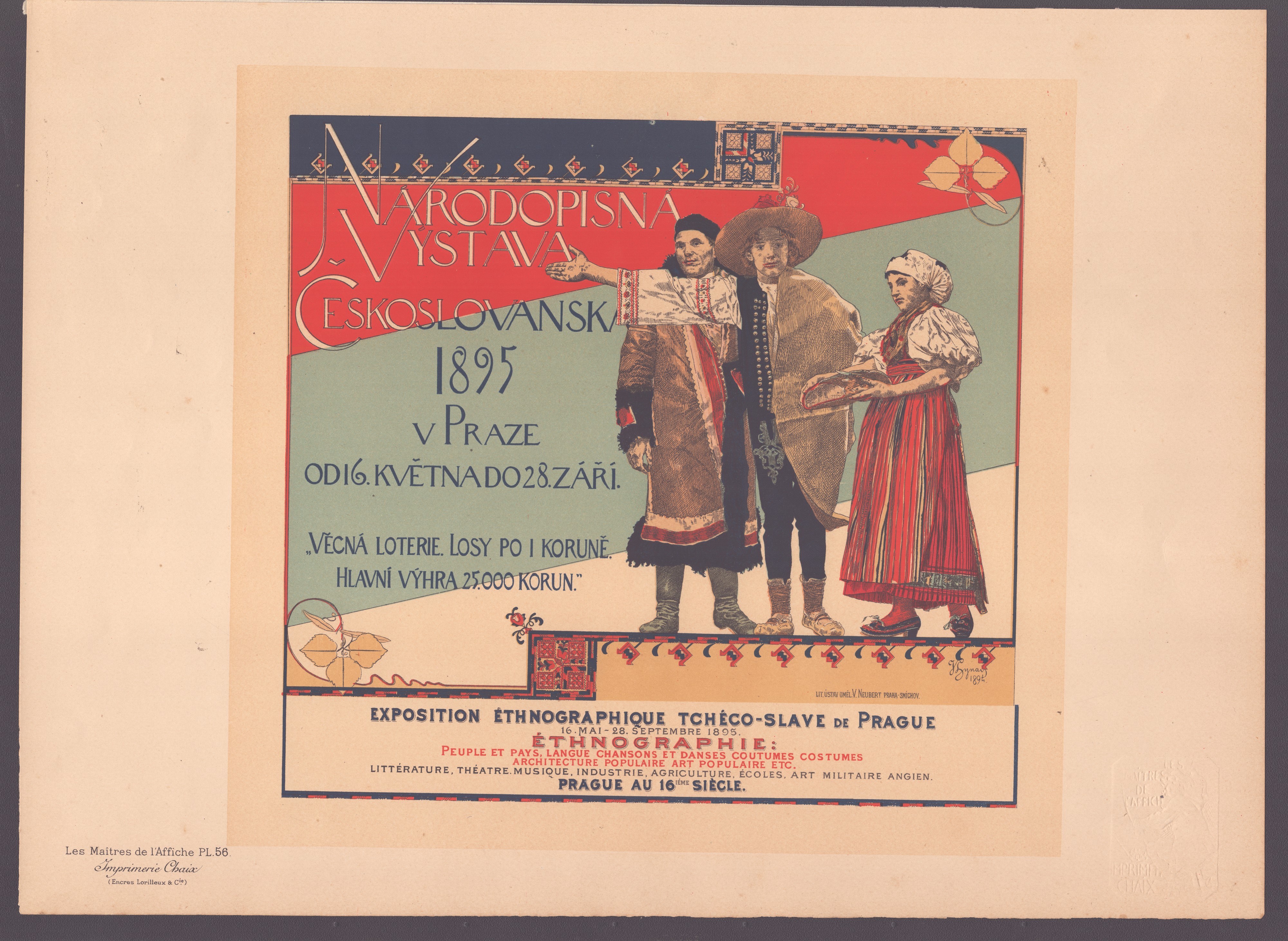 Eugène Grasset et al., Les Maitres de L'Affiche, Lotto di sette litografie a più colori