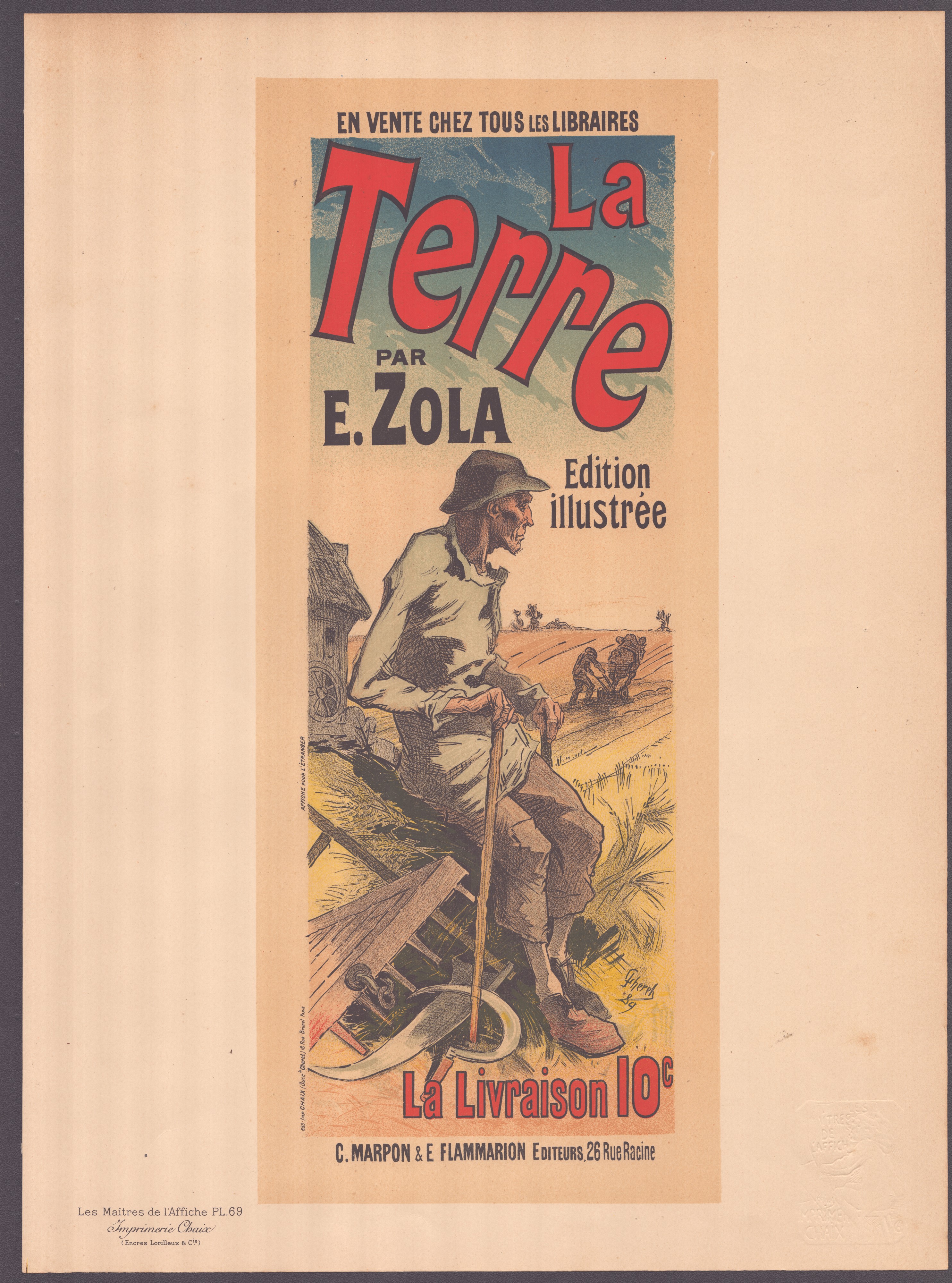 Eugène Grasset et al., Les Maitres de L'Affiche, Lotto di sette litografie a più colori