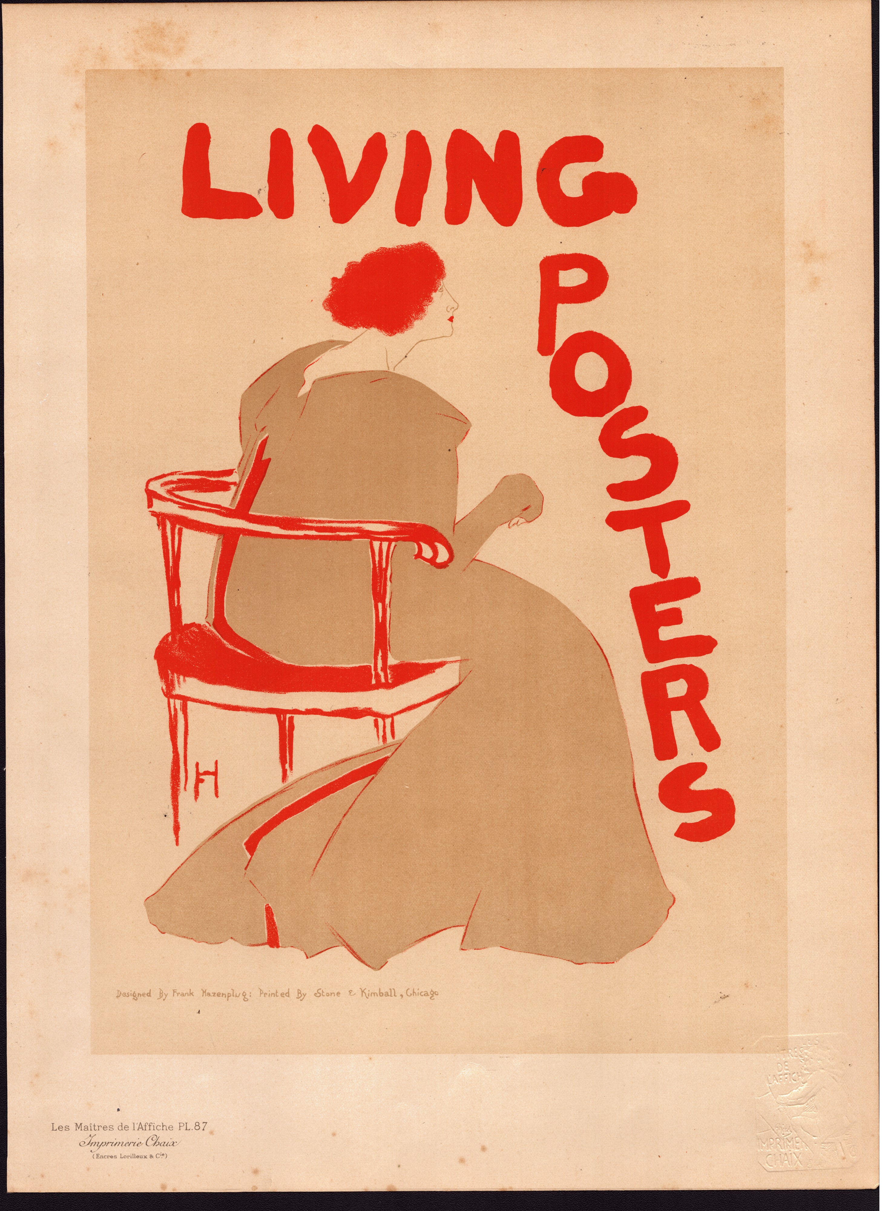 Eugène Grasset et al., Les Maitres de L'Affiche, Lotto di sette litografie a più colori