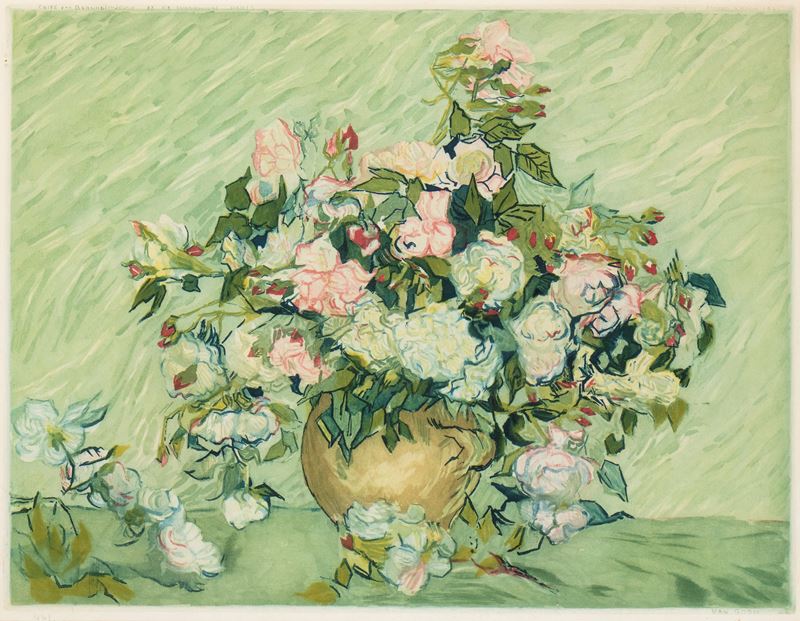 Jacques Villon - Les Roses, acquaforte e acquatinta