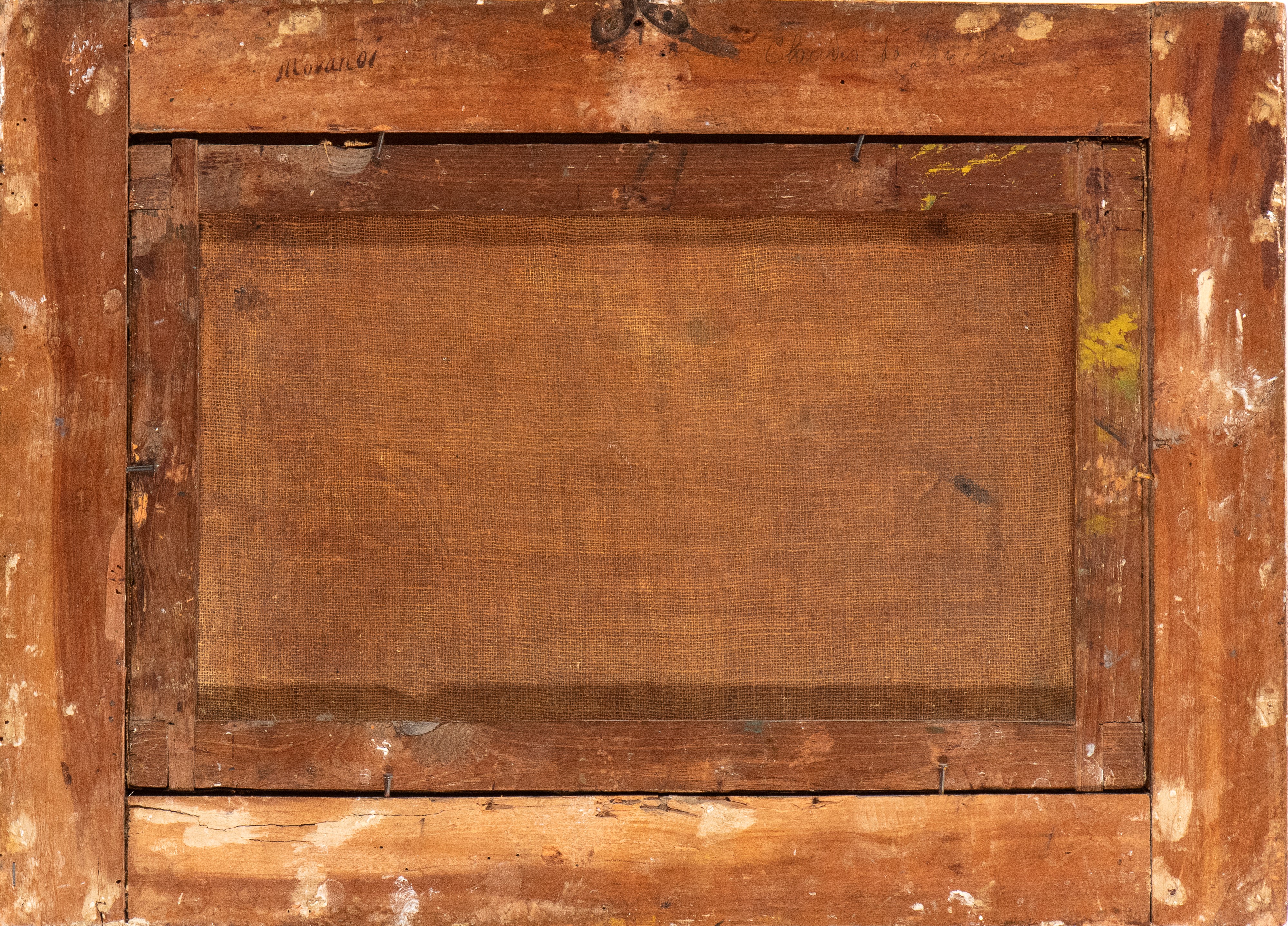 a) Veduta di fantasia della campagna romana, con pescatori presso torrente e borgo abitato; b) Ve...