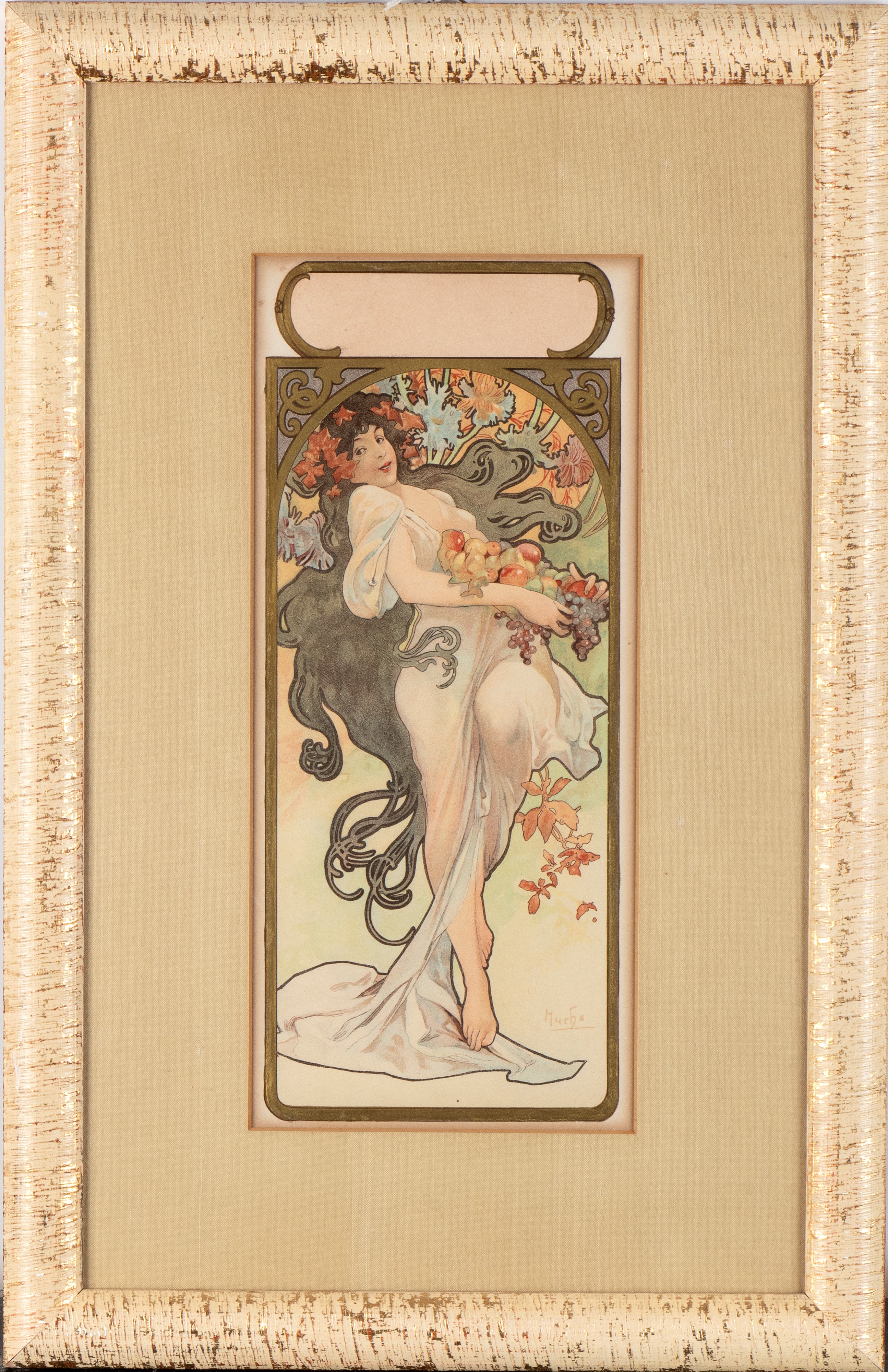 Alphonse Mucha - Autunno, da Quattro Stagioni, litografia del 1896