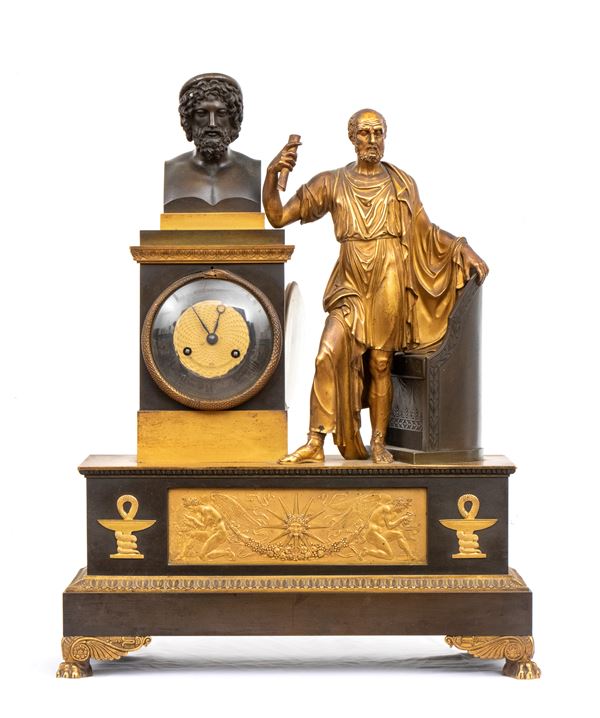 Orologio da camino, epoca Impero