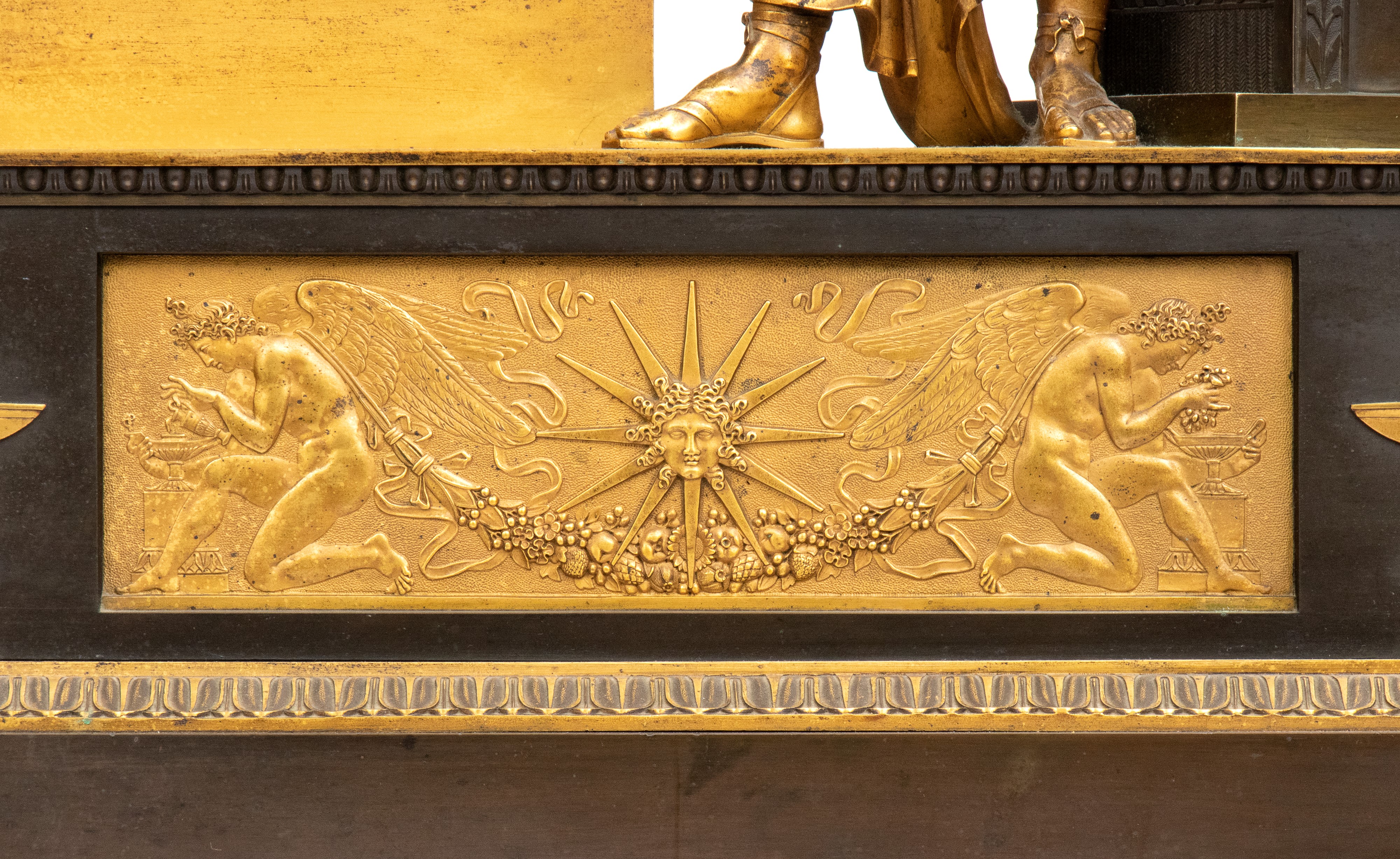 Orologio da camino, epoca Impero