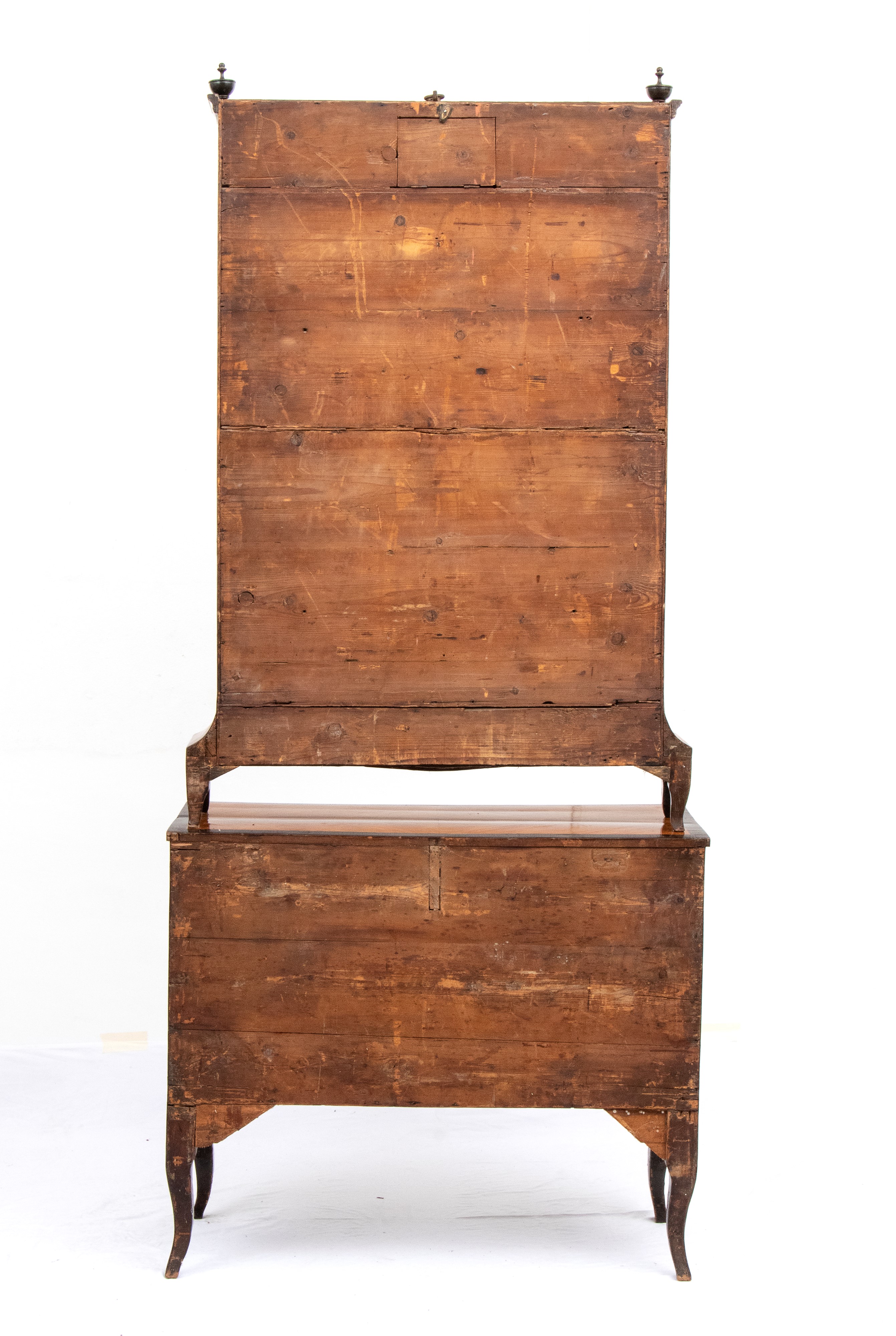 Comò con alzata a vetrina