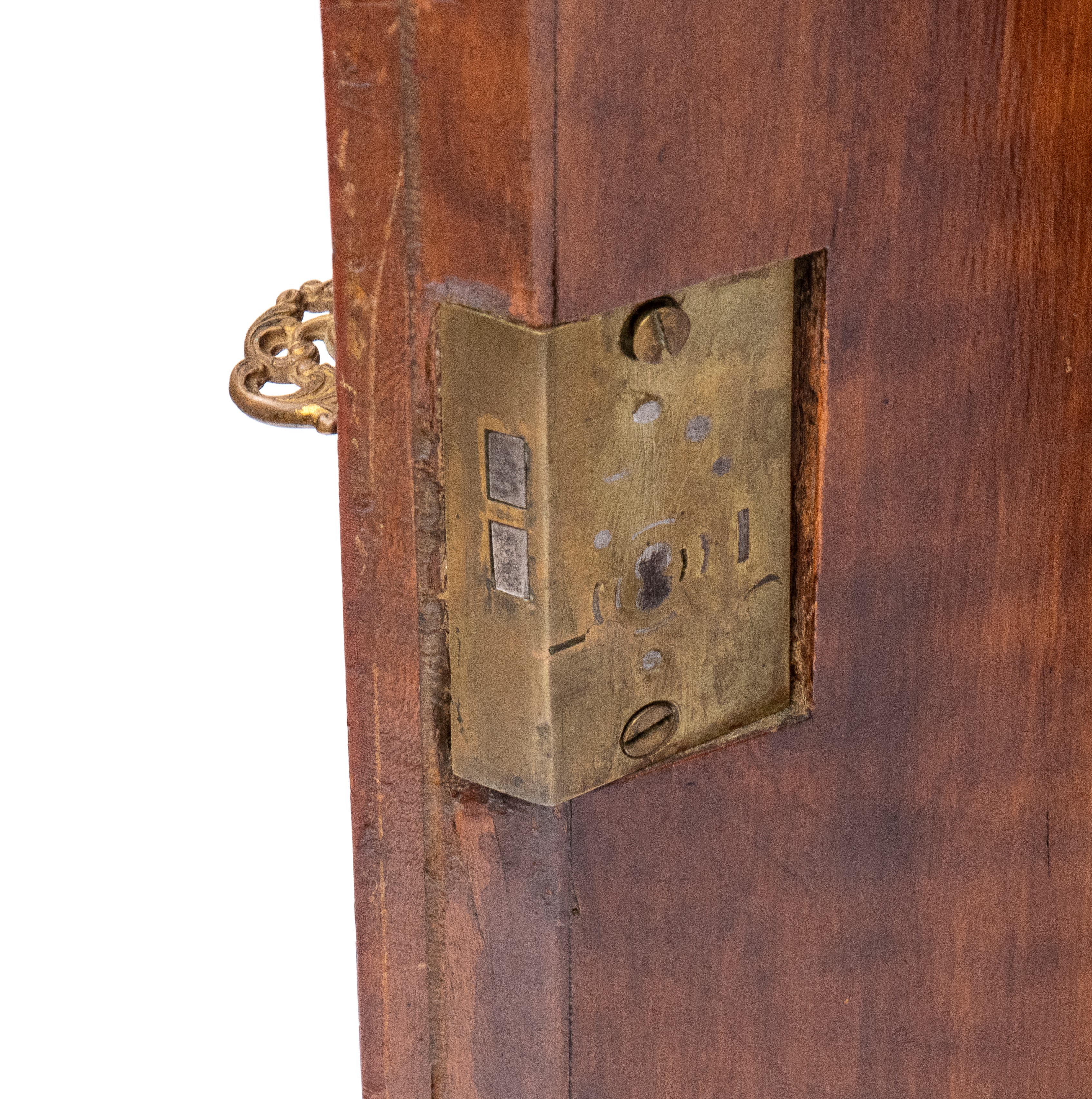 Coppia di angoliere inglesi dipinte in stile Adams