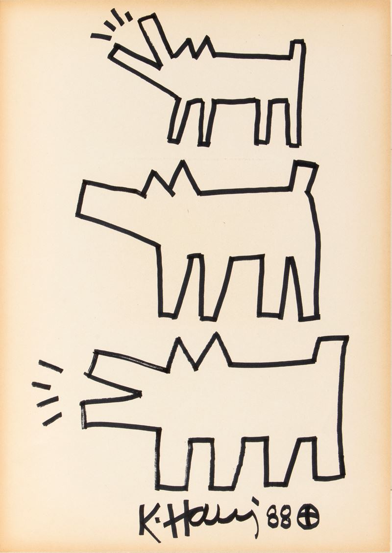 Keith Haring - Barking Dogs And Dog