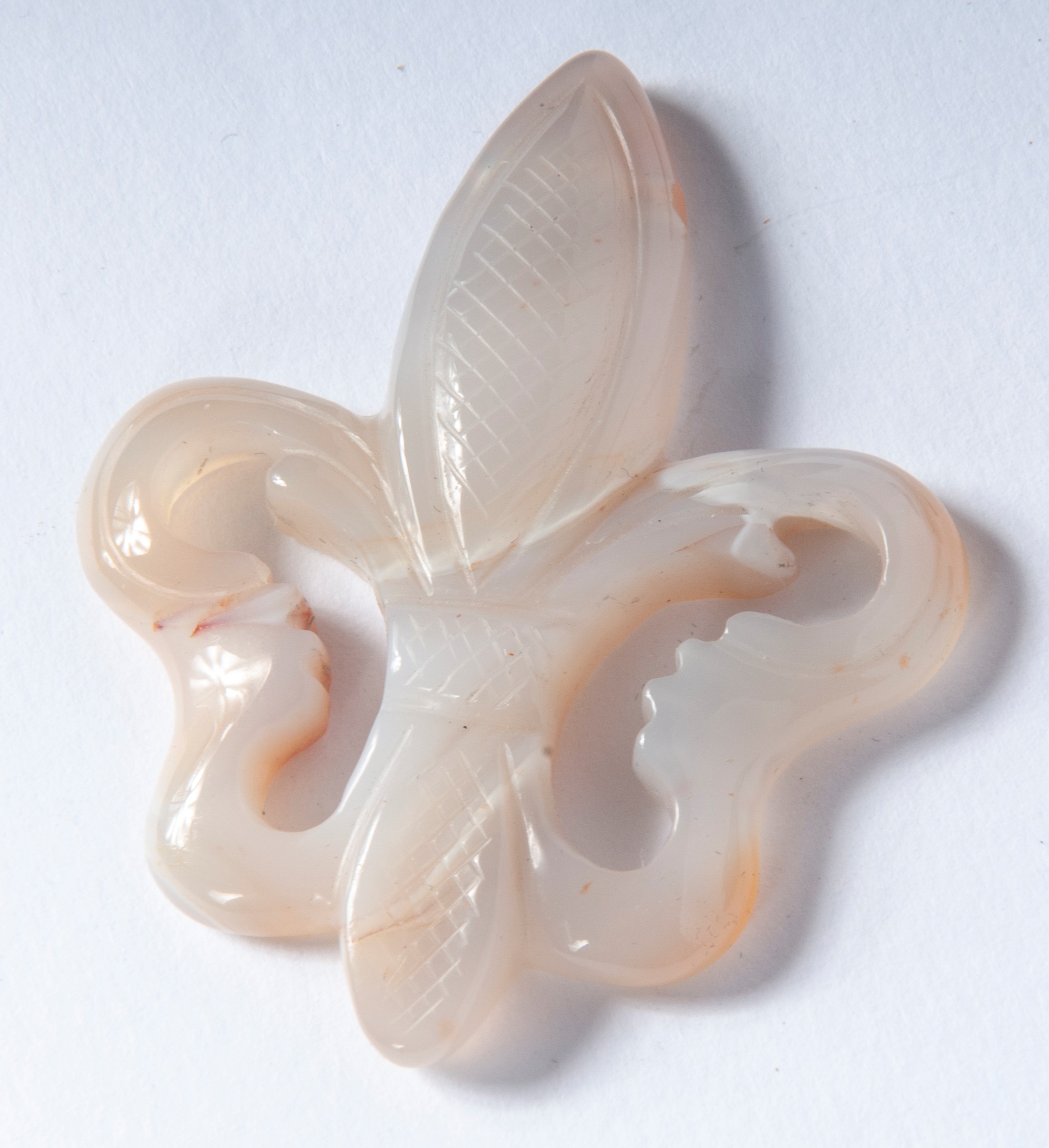 Gruppo di sette sculture in materiale lapideo con quarzo fumè, XX secolo