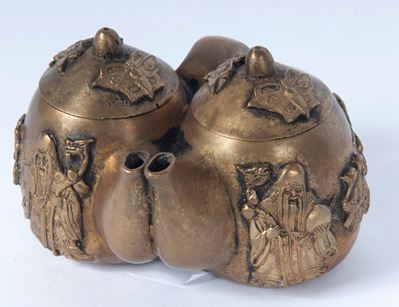 Teiera in bronzo, XIX/XX secolo