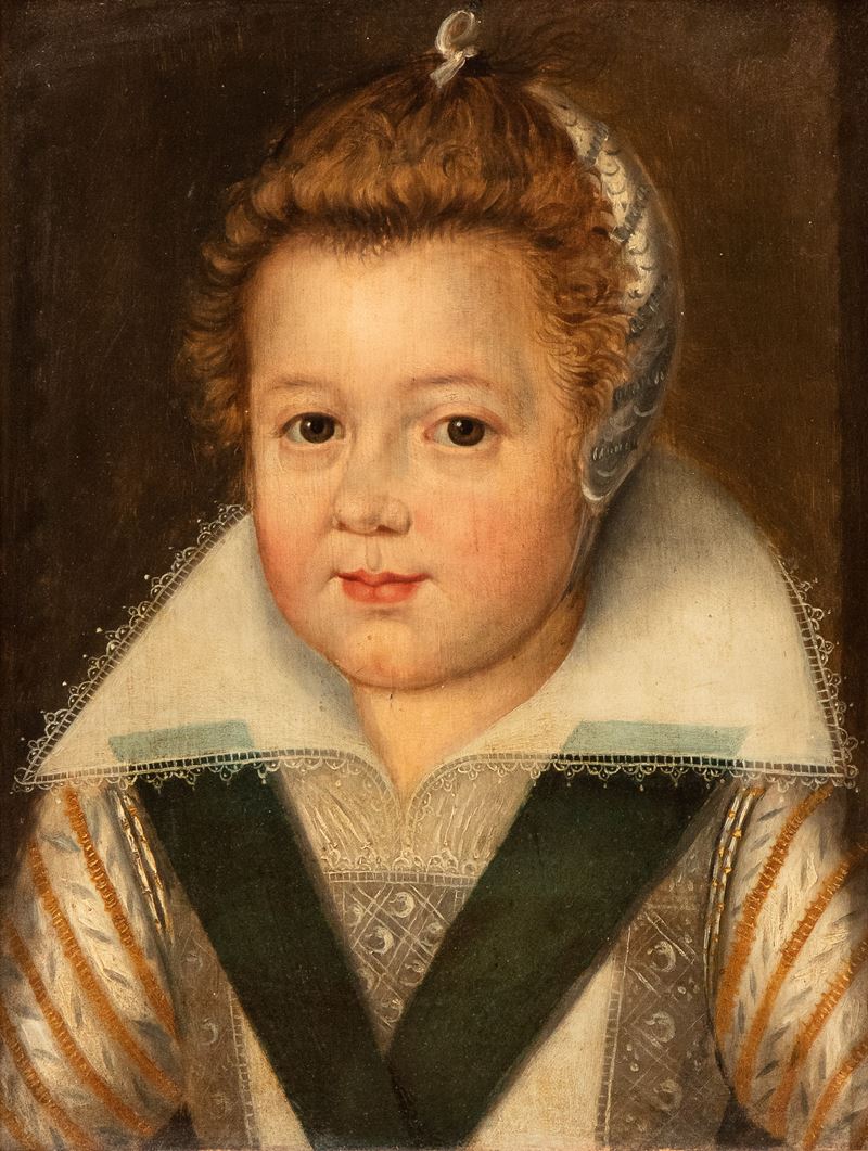 Frans Pourbus il Giovane - Ritratto di fanciulla, olio su tavola