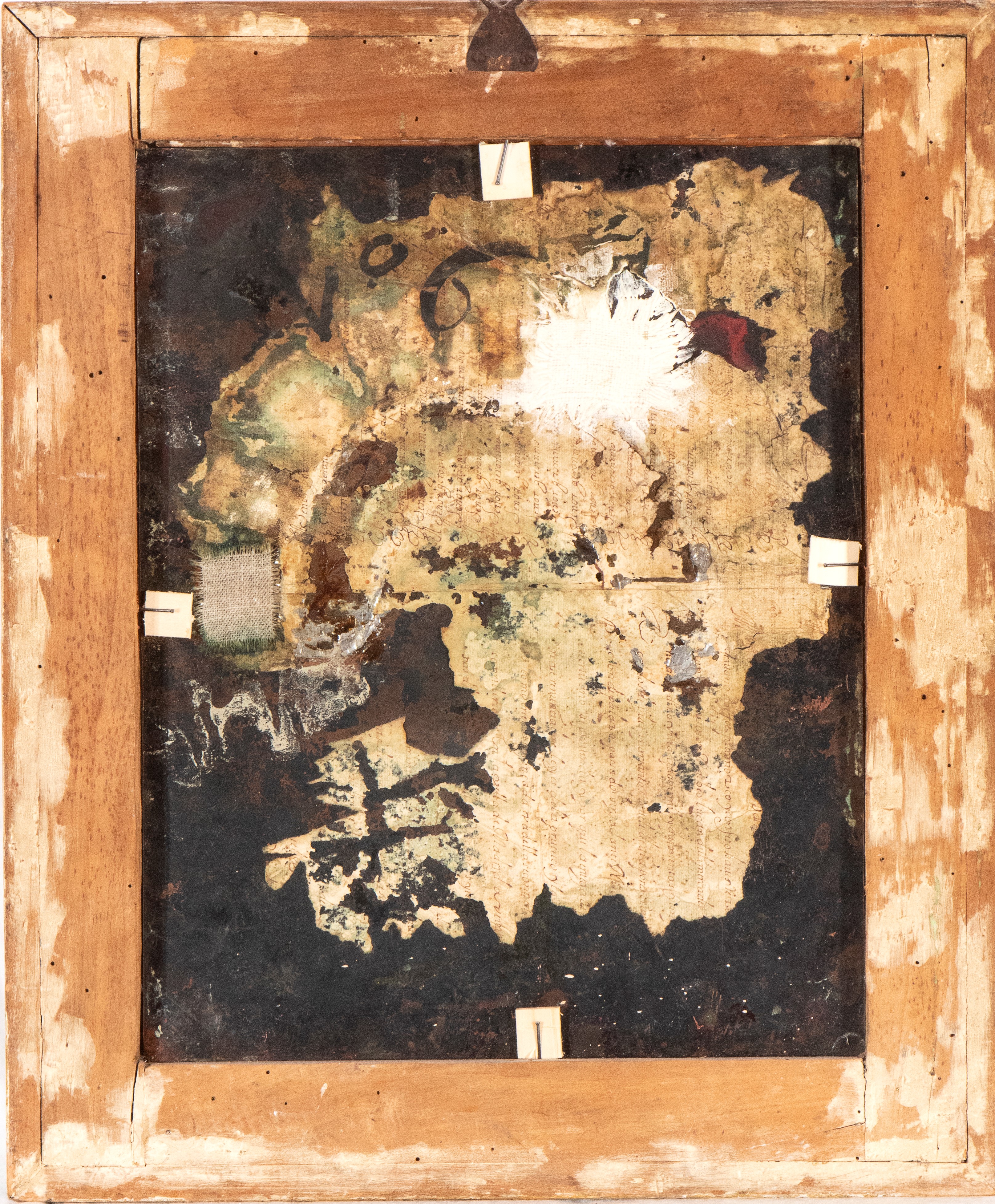Artista Attivo a Roma, XVII Secolo - Quadrante di orologio notturno, olio su rame, raffigurante B...
