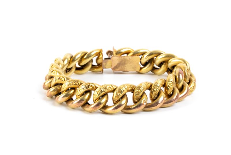 Bracciale in oro giallo, fine  XIX secolo