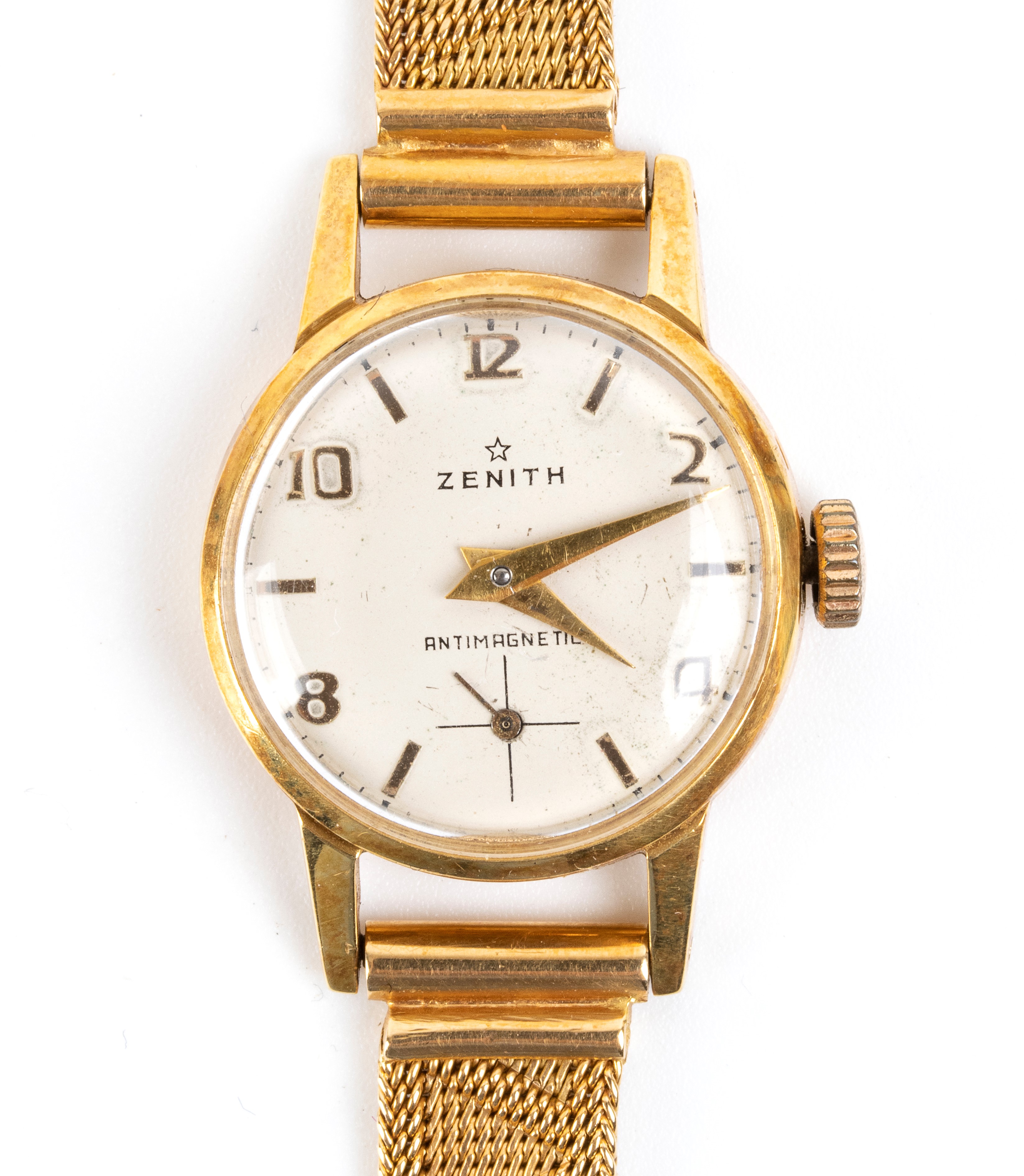 Zenith - Orologio Lady con cassa in oro, quadrante crema e bracciale a maglia