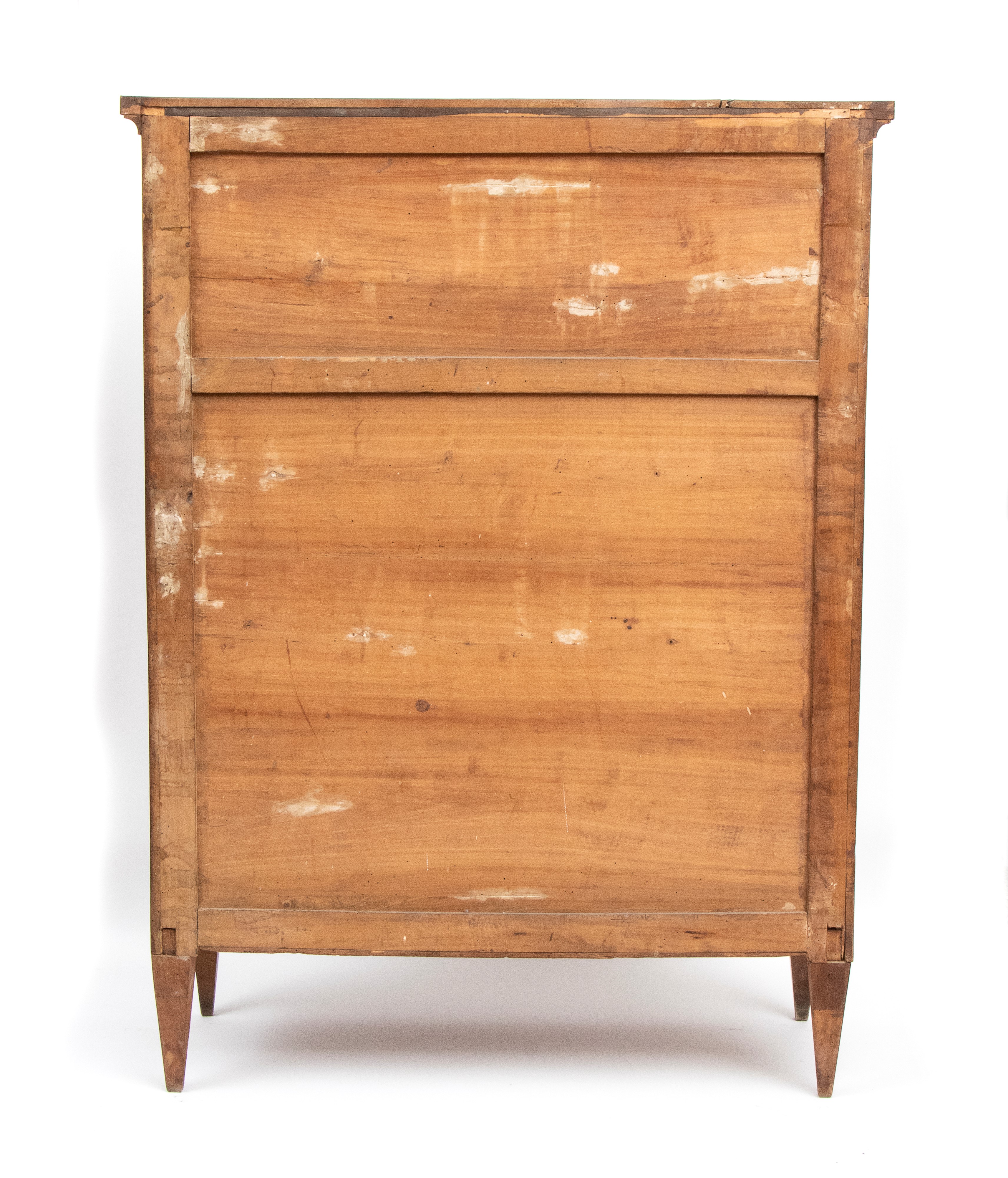Secretaire intarsiato lombardo, in legno di noce, XIX secolo