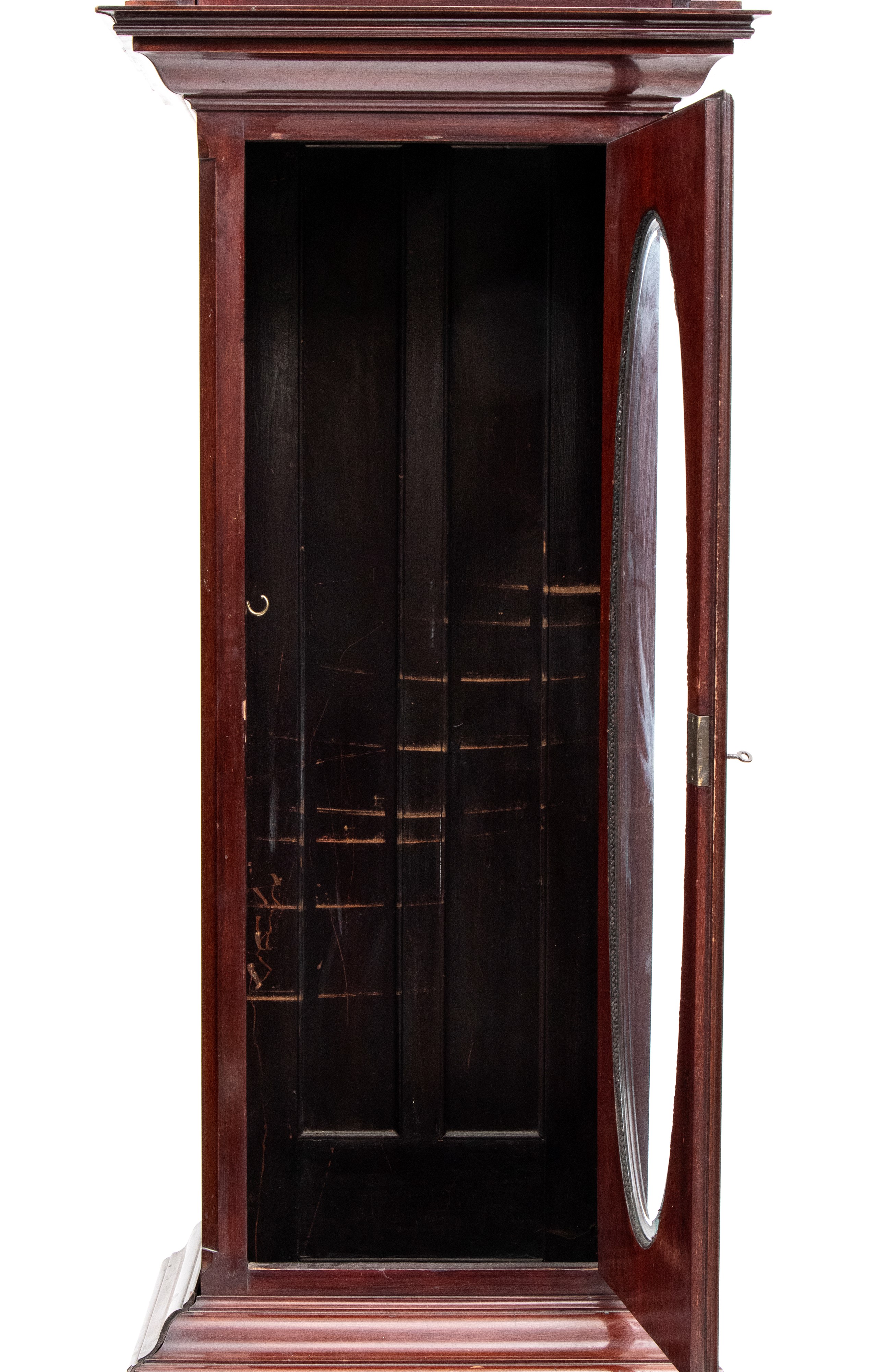 Orologio a torre Georgiano in legno di mogano, XIX secolo