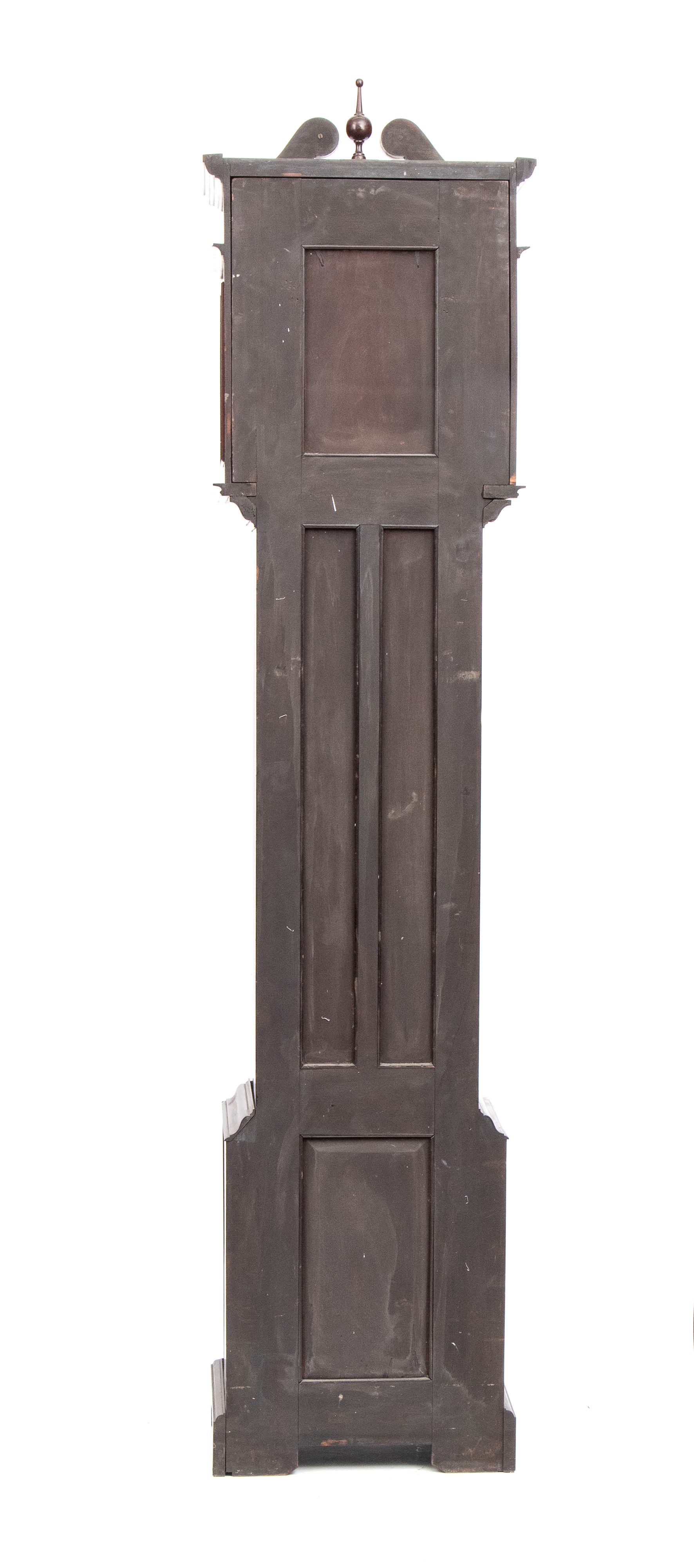 Orologio a torre Georgiano in legno di mogano, XIX secolo