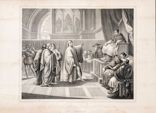 Stampa raffigurante Dante Alighieri