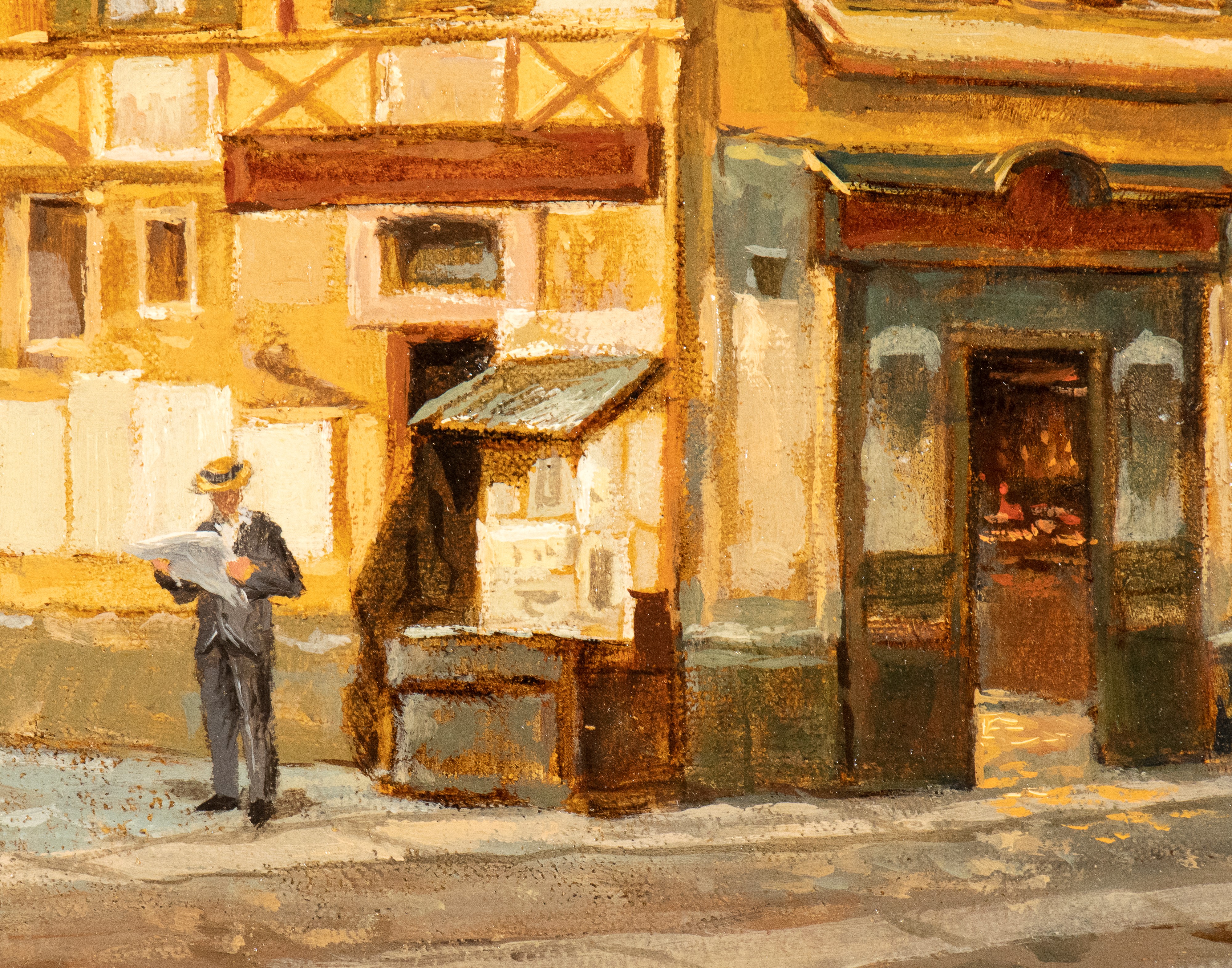 Artista Attivo a Milano, Inizio XX Secolo - G. Canella, Veduta di Piazza Vetra a Milano, olio su ...