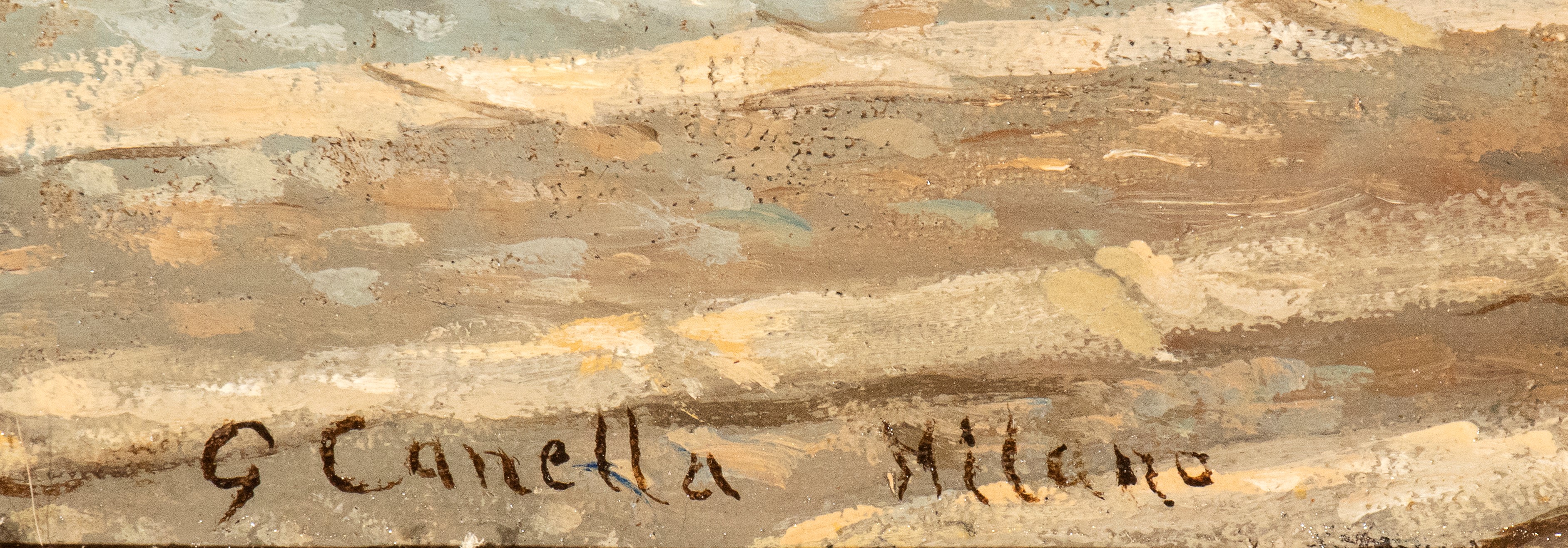 Artista Attivo a Milano, Inizio XX Secolo - G. Canella, Veduta di Piazza Vetra a Milano, olio su ...
