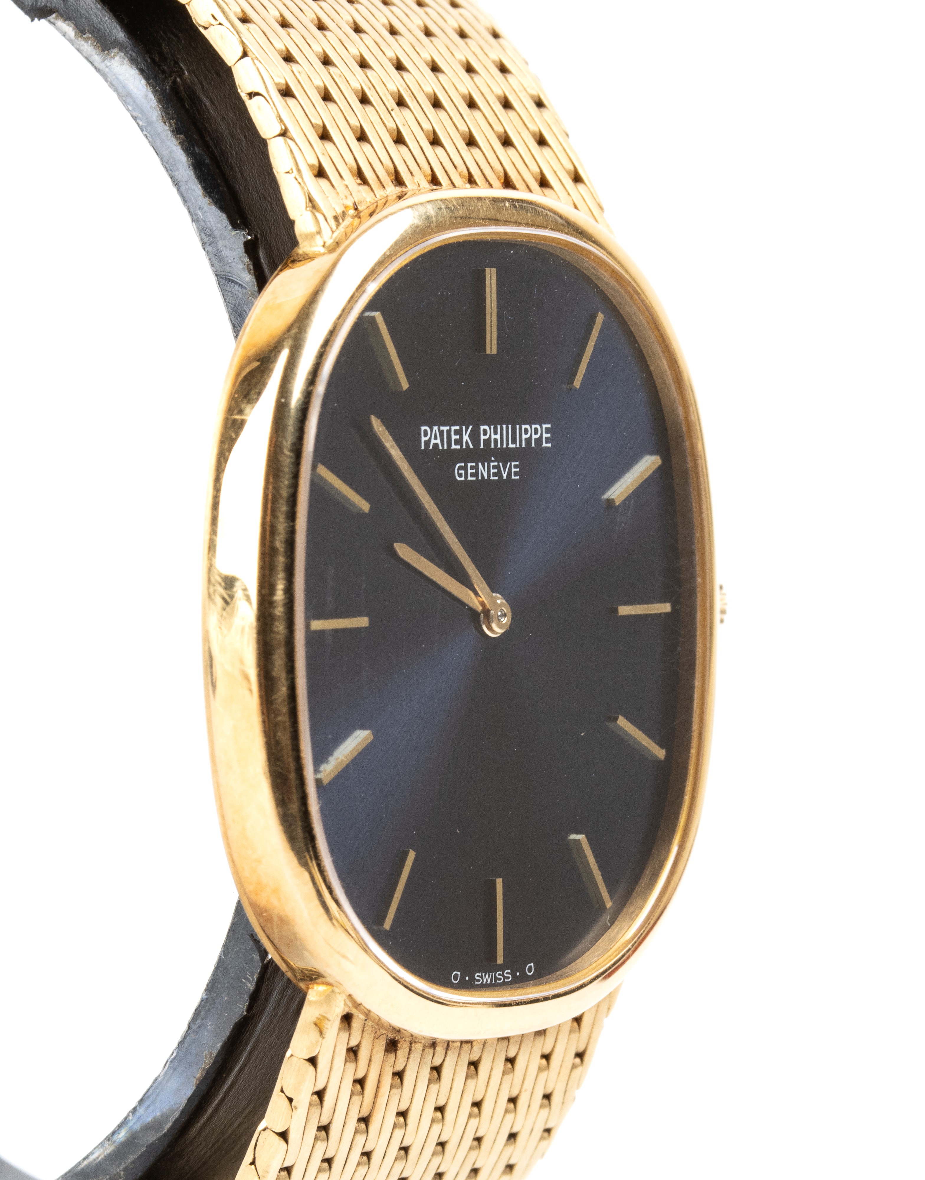 Patek Philippe - Ellipse: orologio da polso in oro con quadrante blu