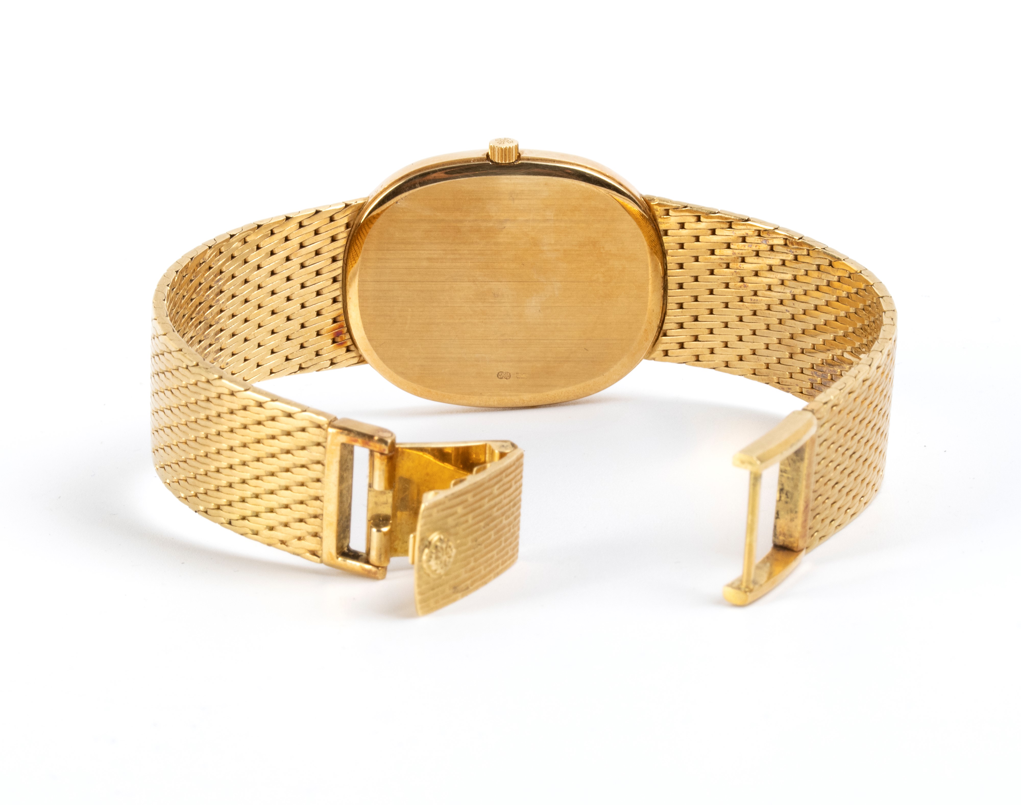 Patek Philippe - Ellipse: orologio da polso in oro con quadrante blu