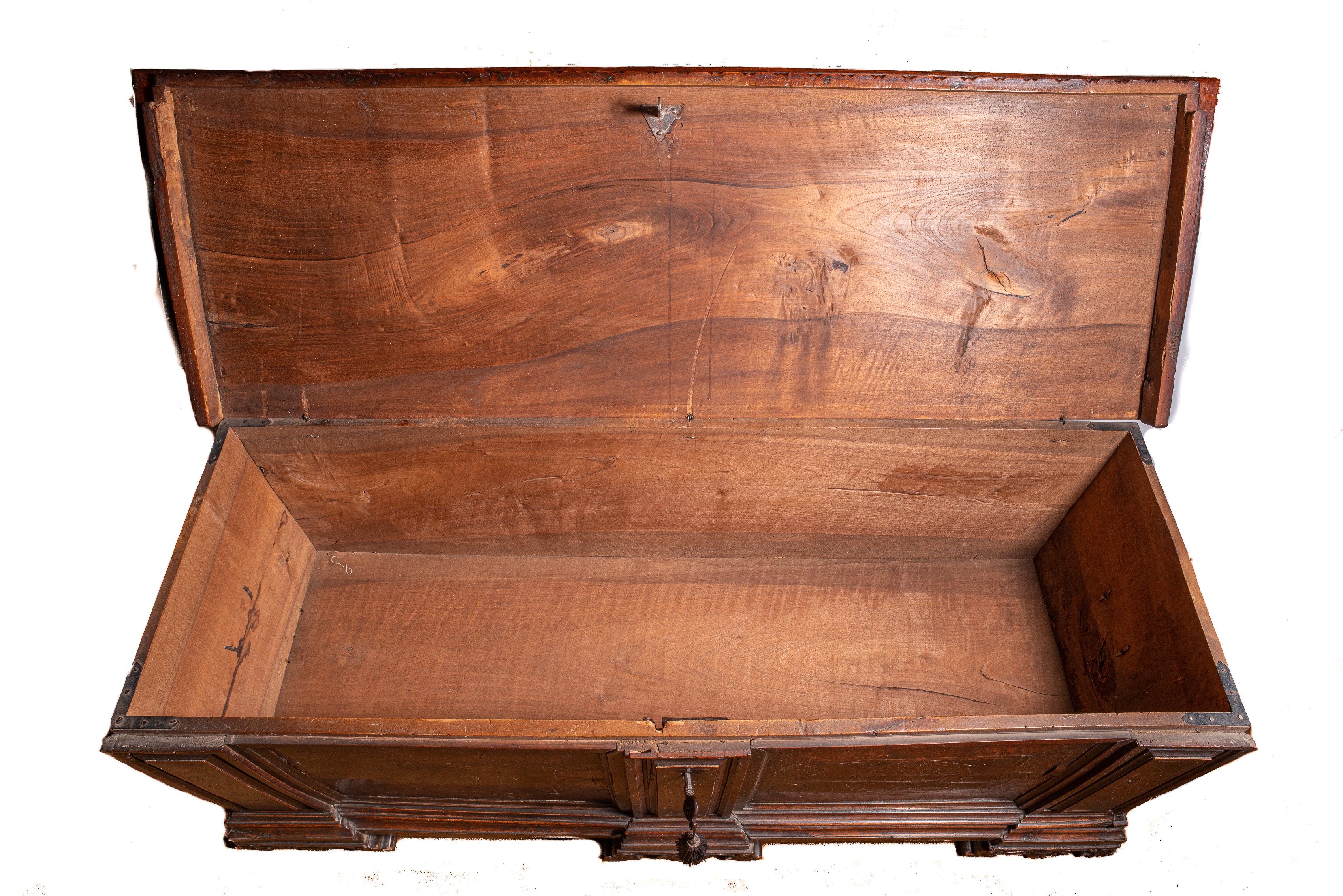 Cassapanca rinascimentale intarsiata