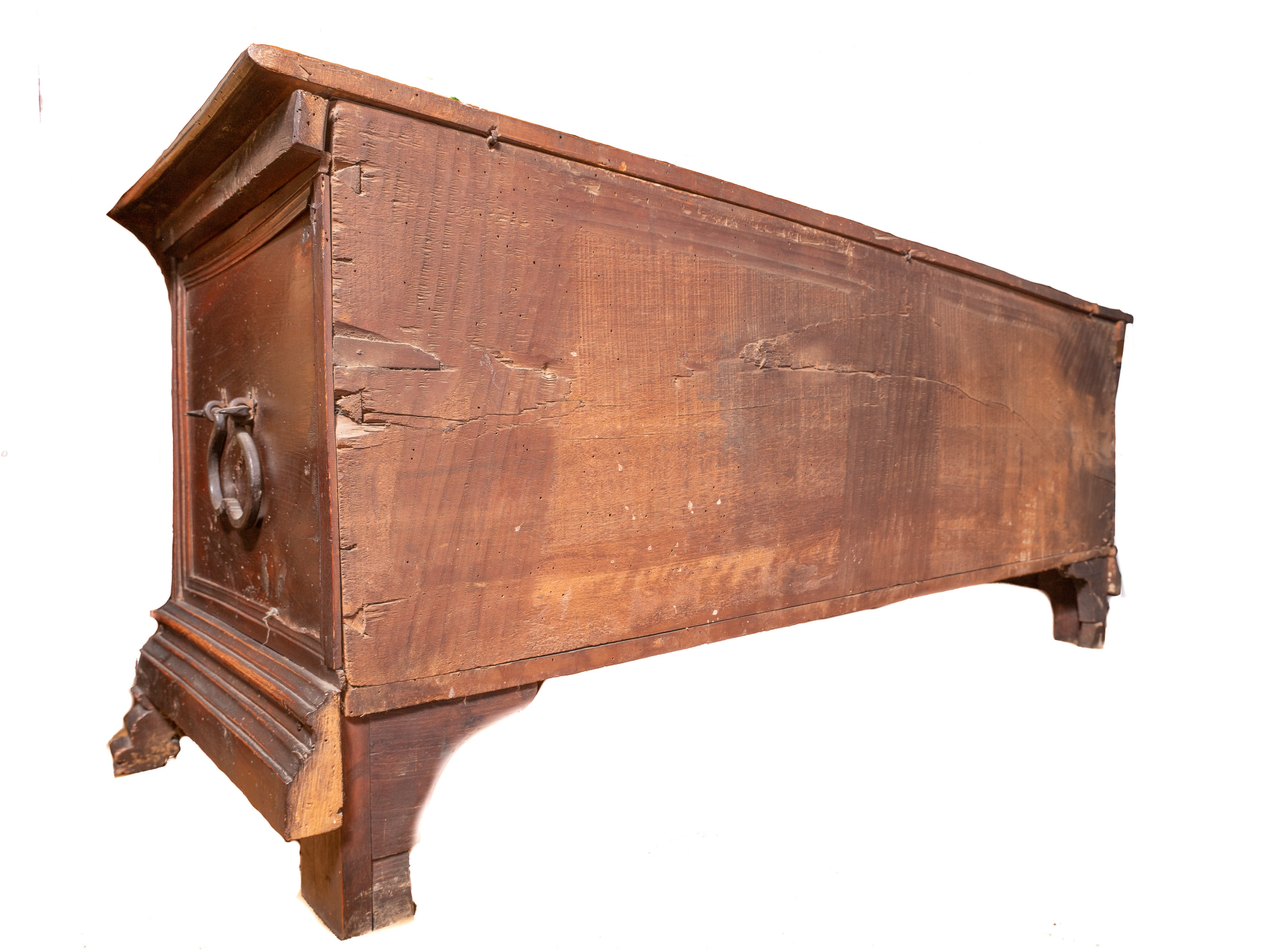 Cassapanca rinascimentale intarsiata