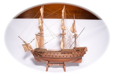 Veliero in legno, XX secolo