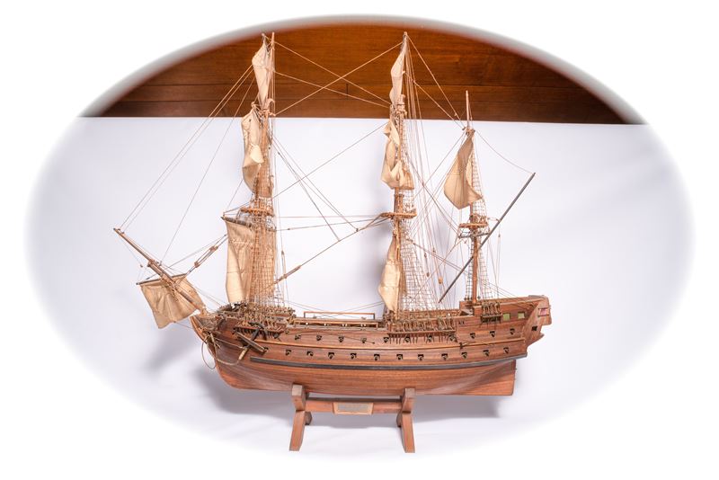 Veliero in legno, XX secolo