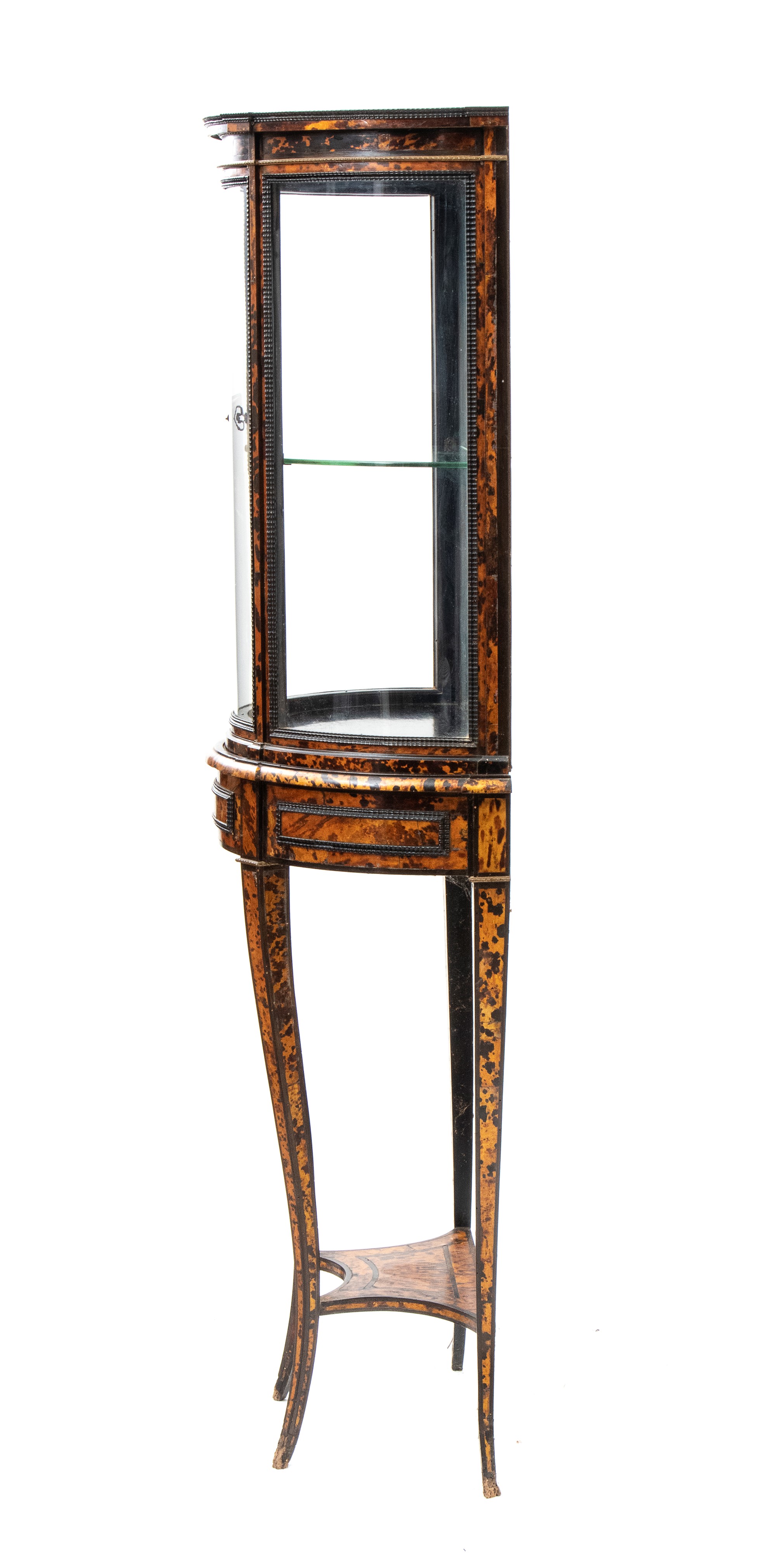 Vetrina italiana in tartaruga stile Luigi XV