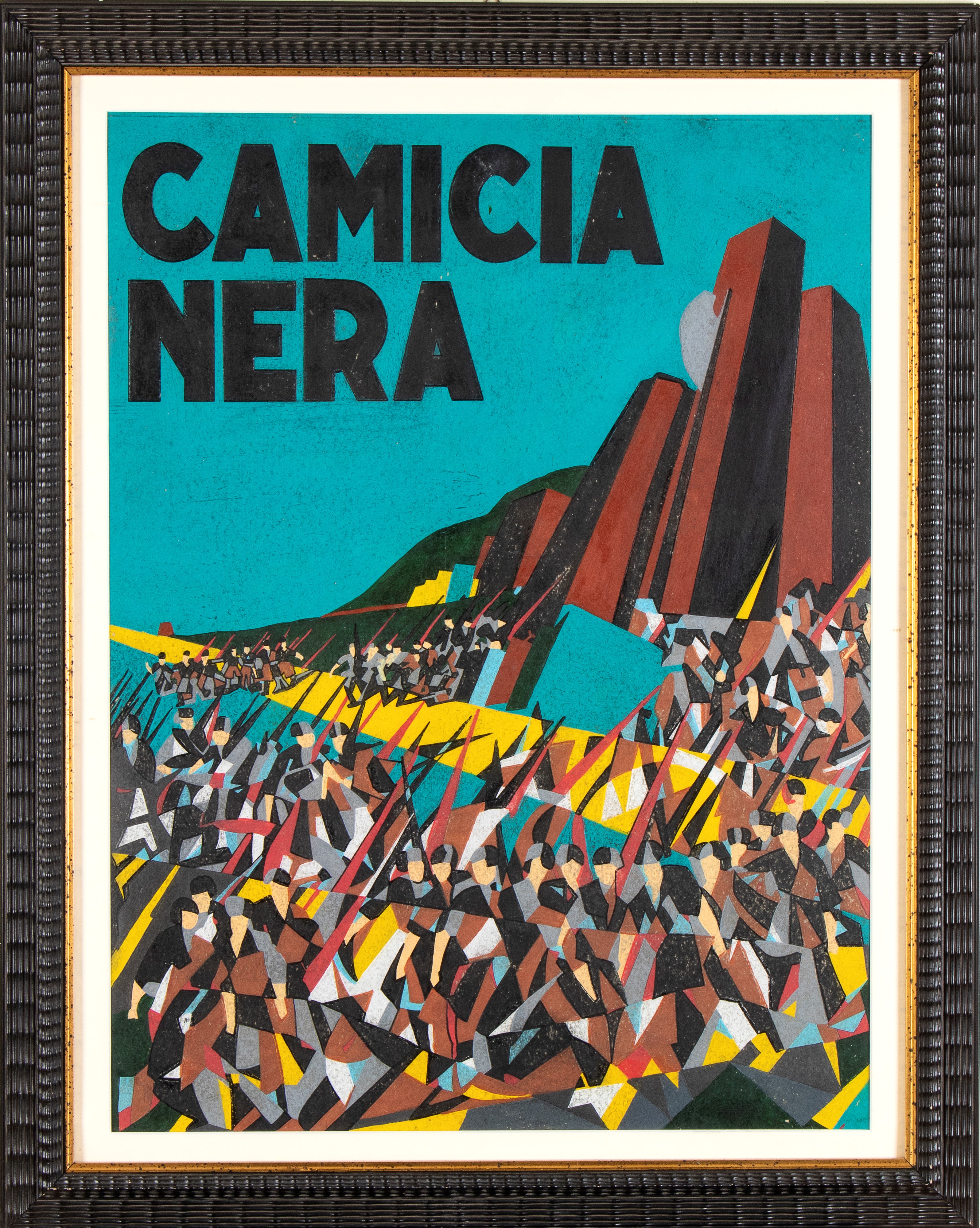 Guglielmo Sansoni Tato - Camicia nera - Tempera su cartoncino, 76 x 57 cm, Metà anni Venti