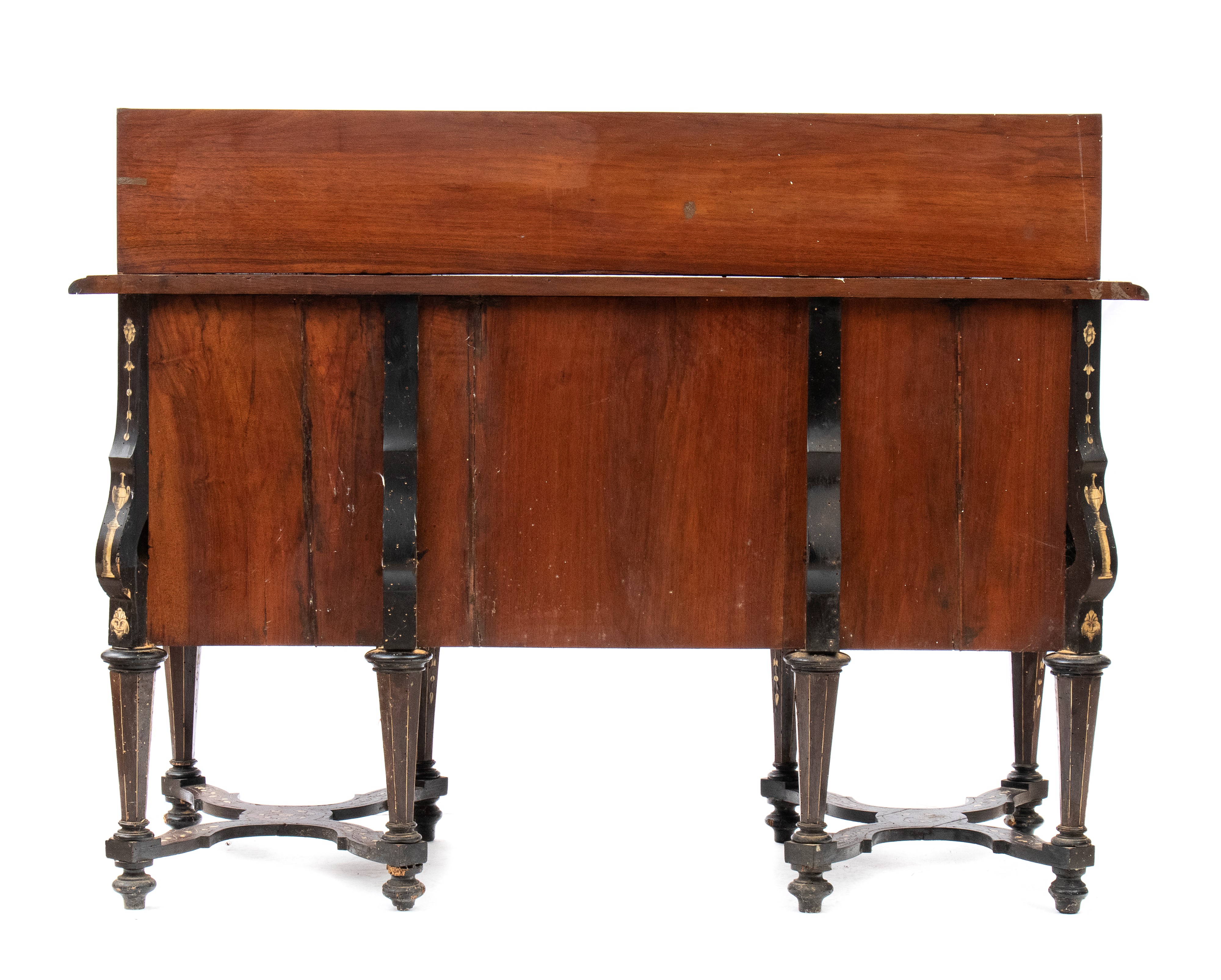 Scrivania Mazzarino intarsiata in avorio