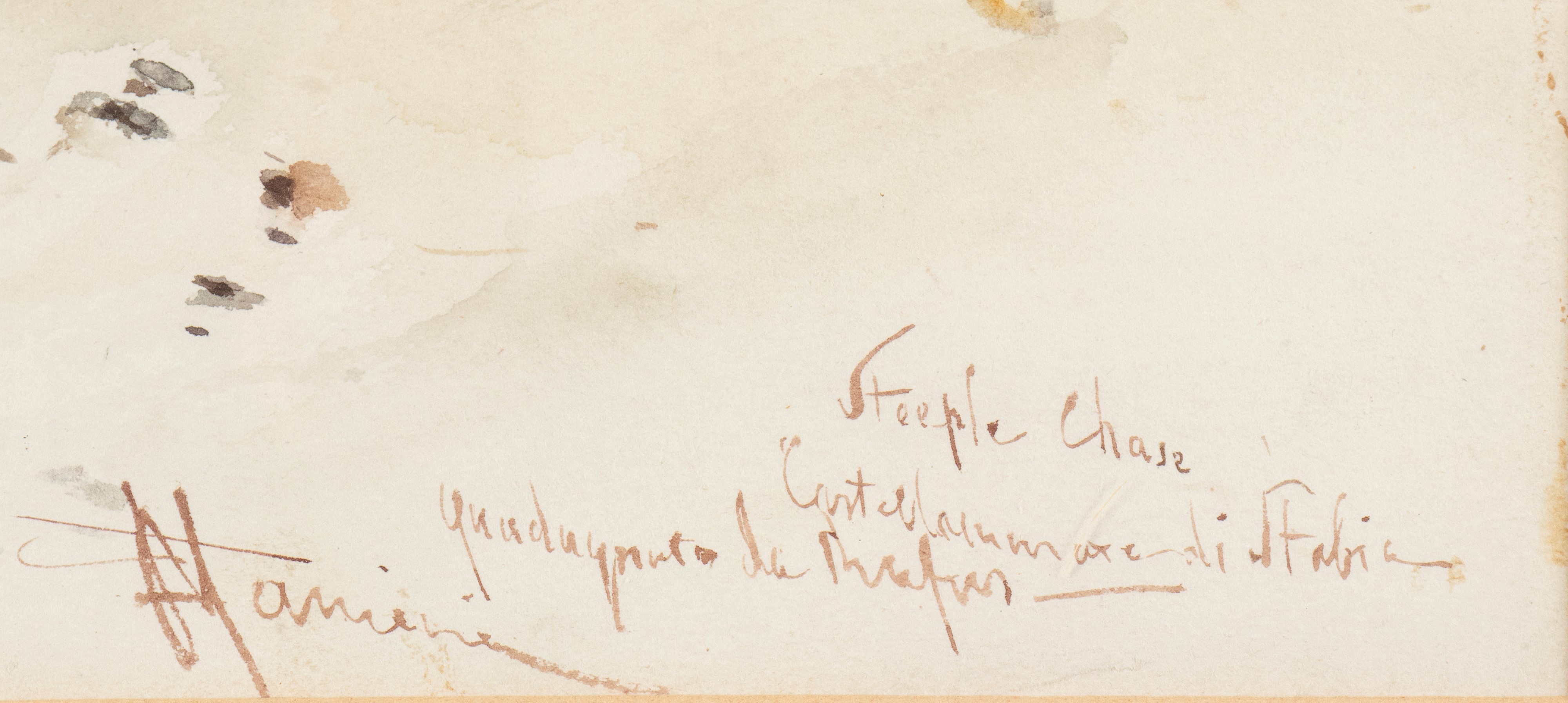 Corsa di cavalli a Castellammare di Stabia