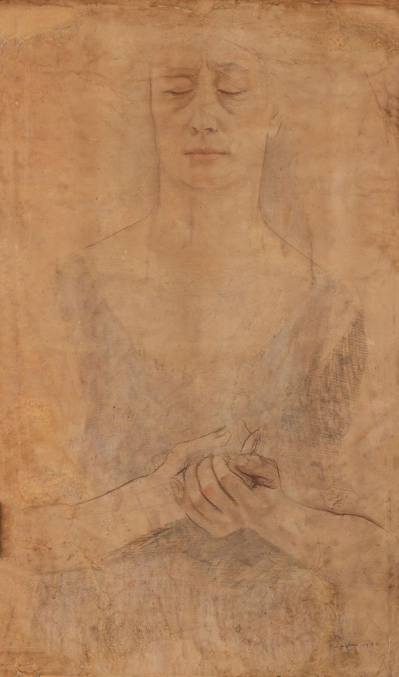 Studio della Vergine per il Compianto del Cristo morto