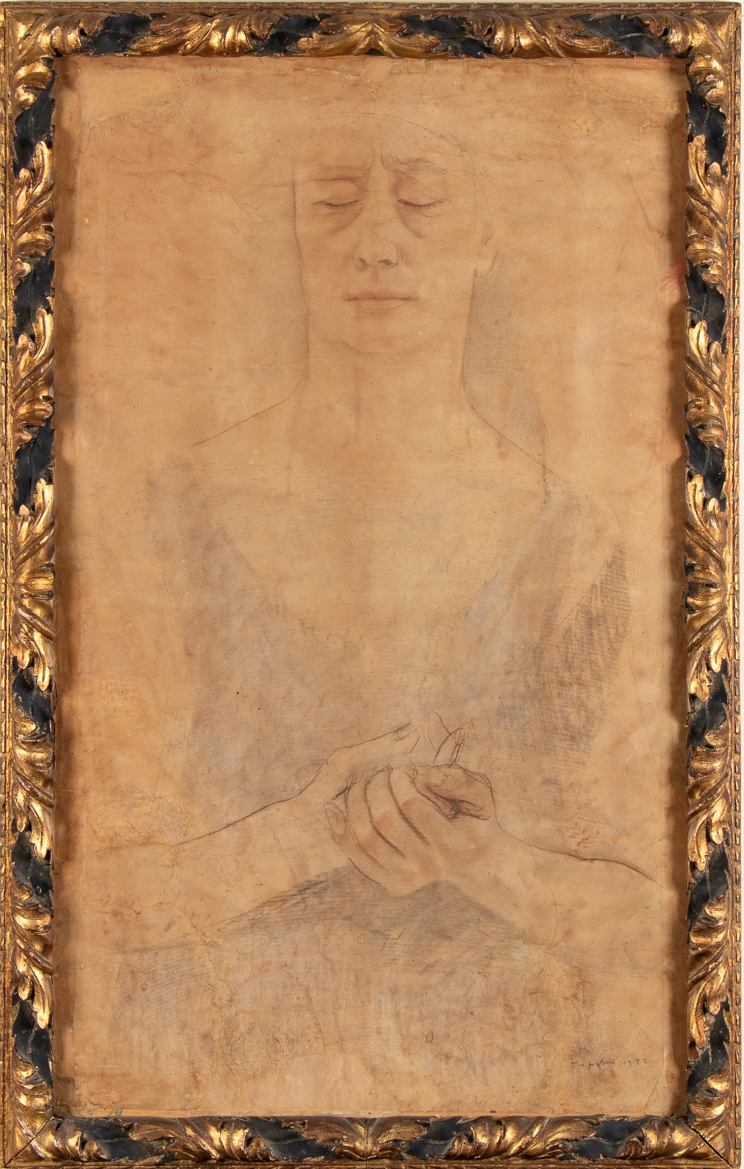 Studio della Vergine per il Compianto del Cristo morto