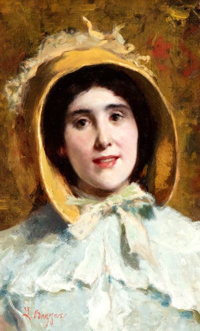 Ritratto femminile, olio su tela