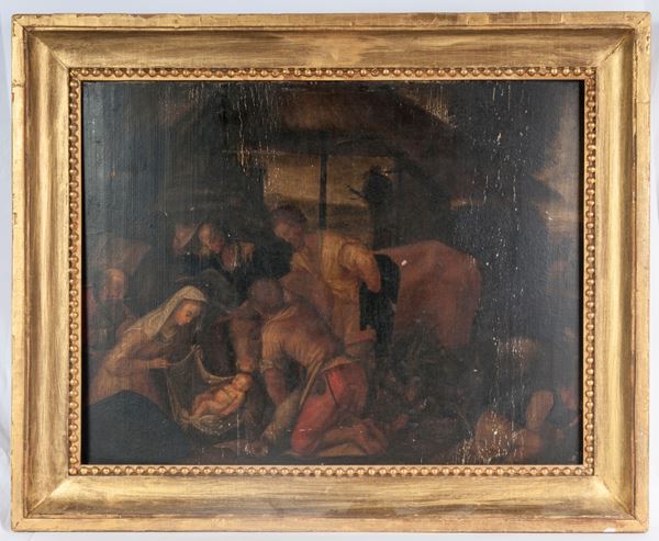 Natività , multiplo su carta