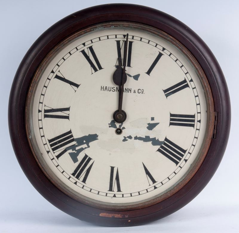 Orologio meccanico a pendolo, Hausman & Co., inizi XX secolo