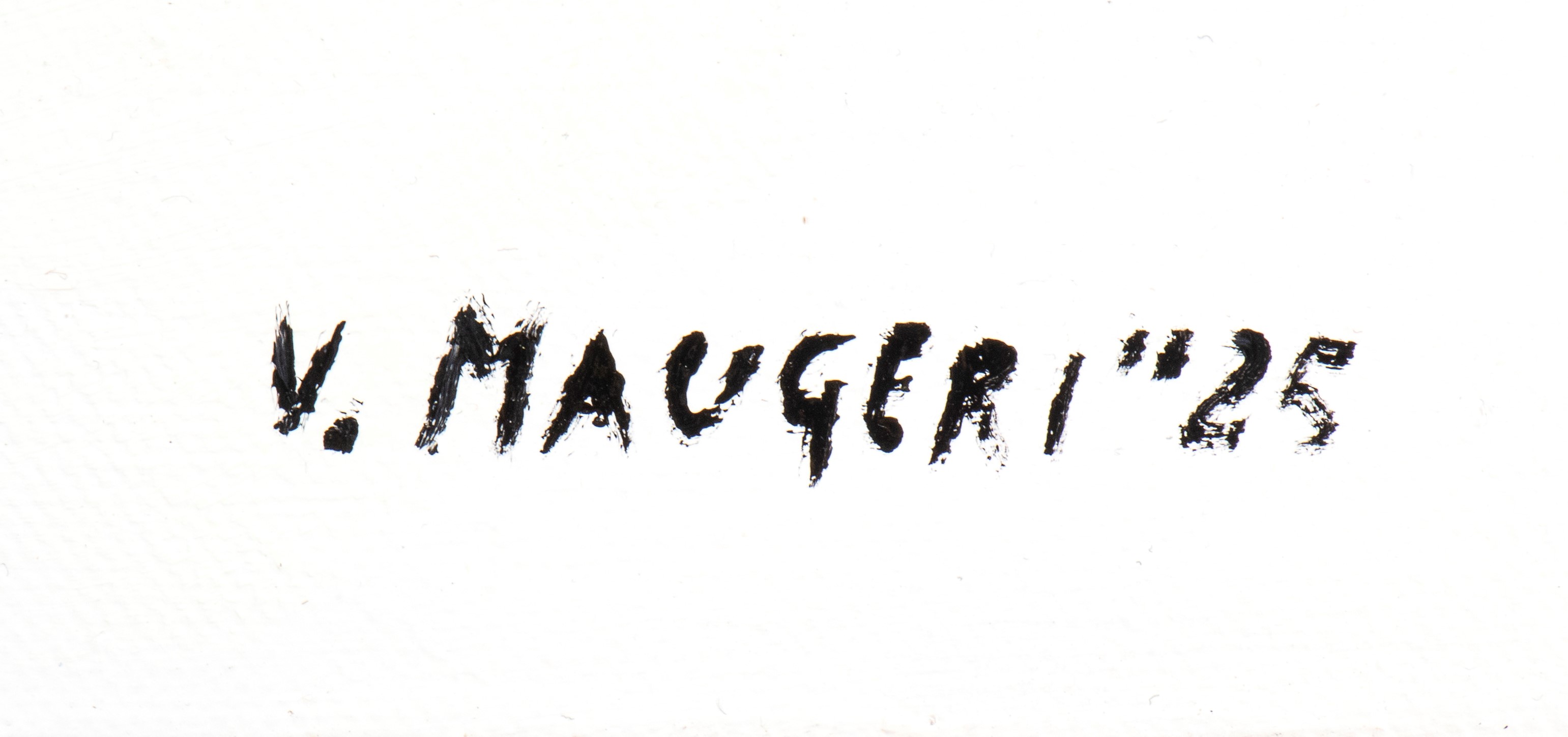 Vincenzo Maugeri - Fontana del porto, acrilico su tela