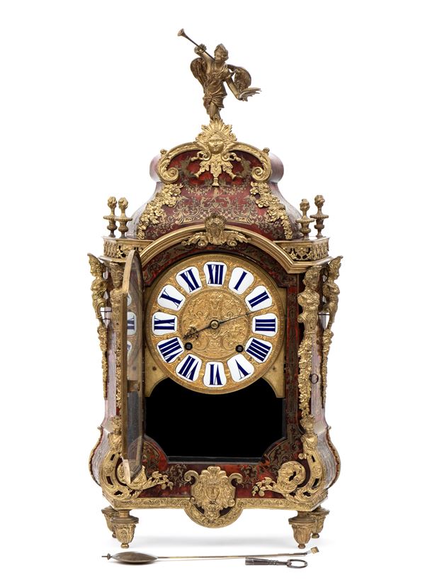 Orologio da mensola in stile Boulle firmato B. Baltazar Paris