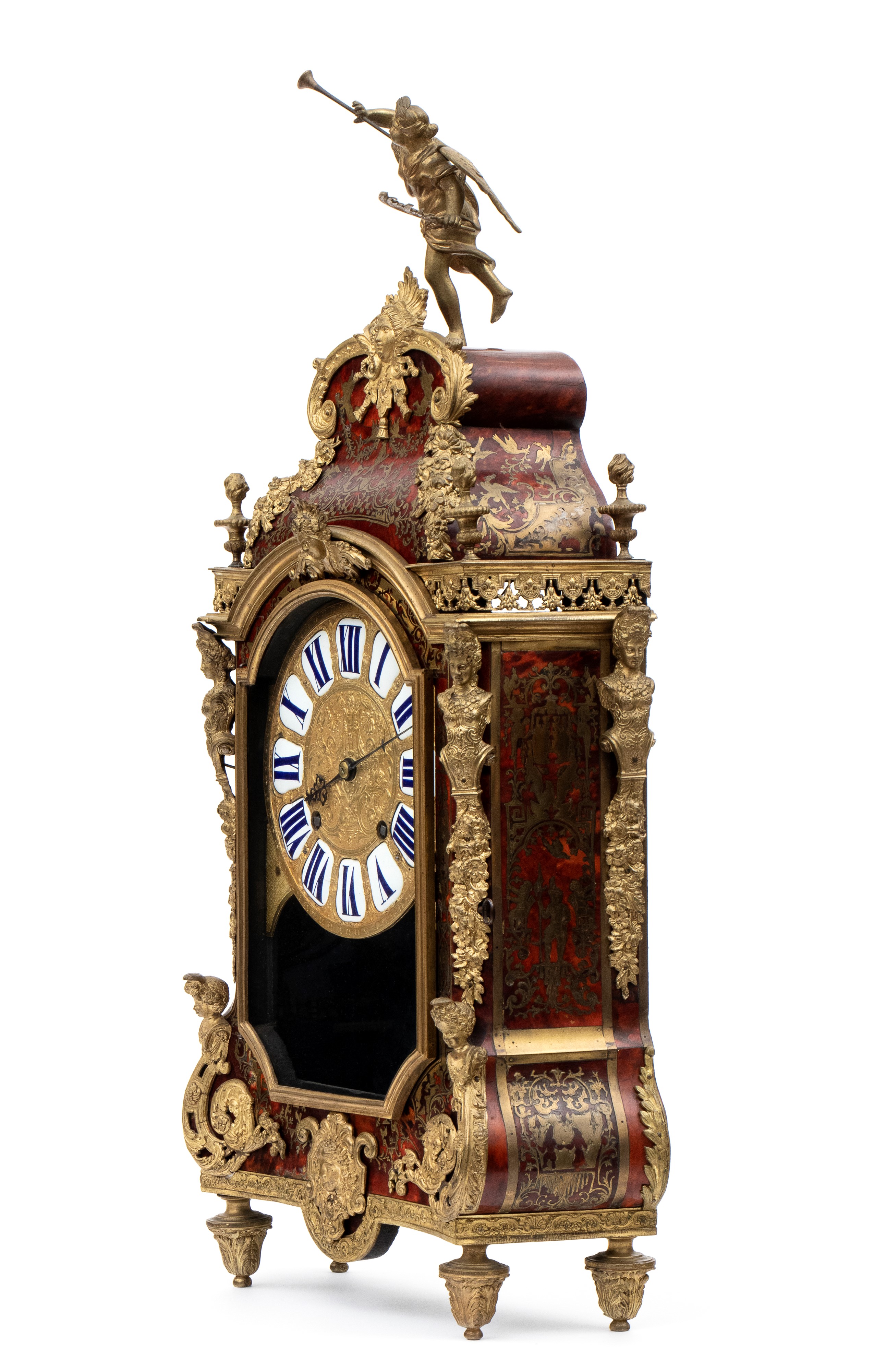 Orologio da mensola in stile Boulle firmato B. Baltazar Paris