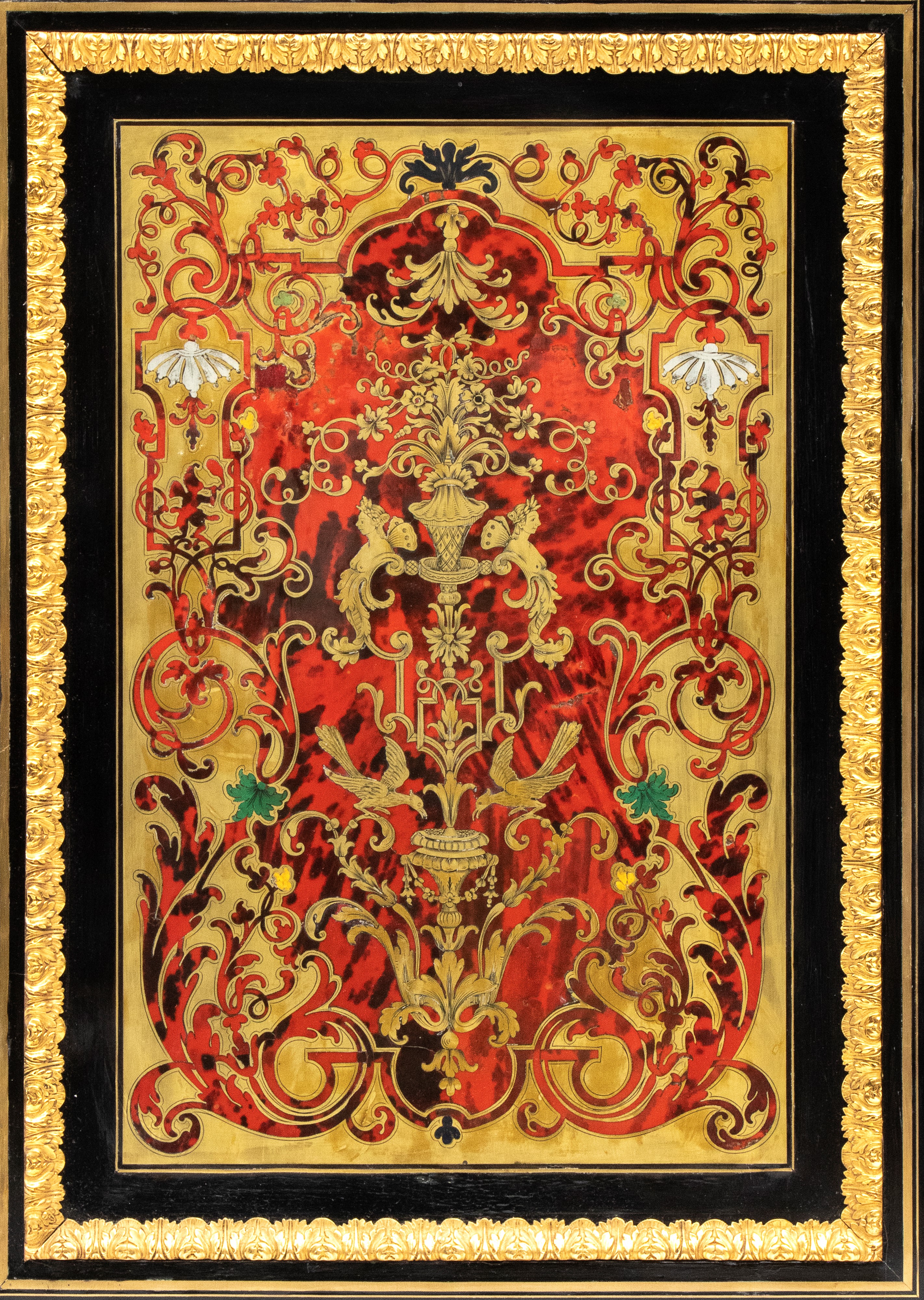 Hippolyte-edmé Pretot - Credenza ad un anta in stile Boulle con decorazioni in bronzo dorato e ap...