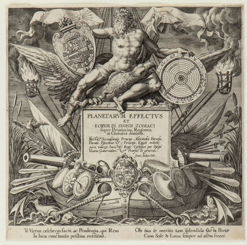 Jan (johannes) Sadeler - Planetarum effectus et eorum in signis zodiaci, bulino