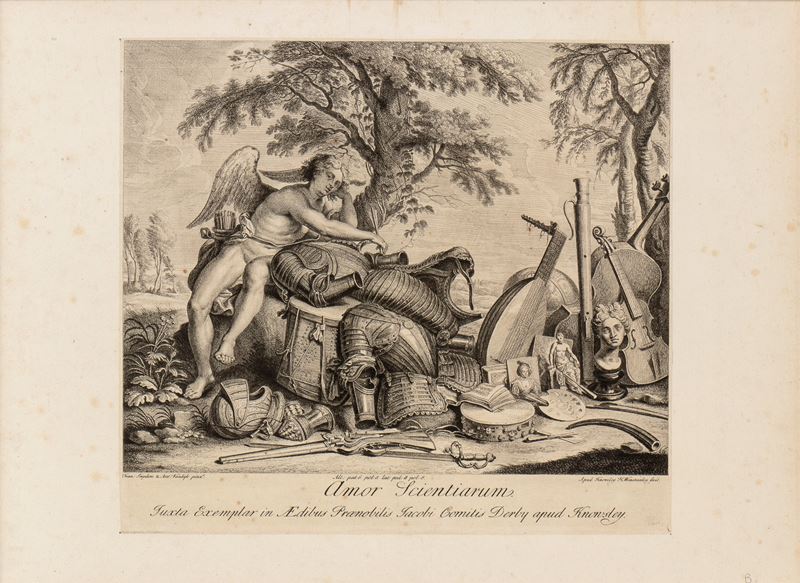 Hamlet Winstanley - Amor Scientiarum, acquaforte